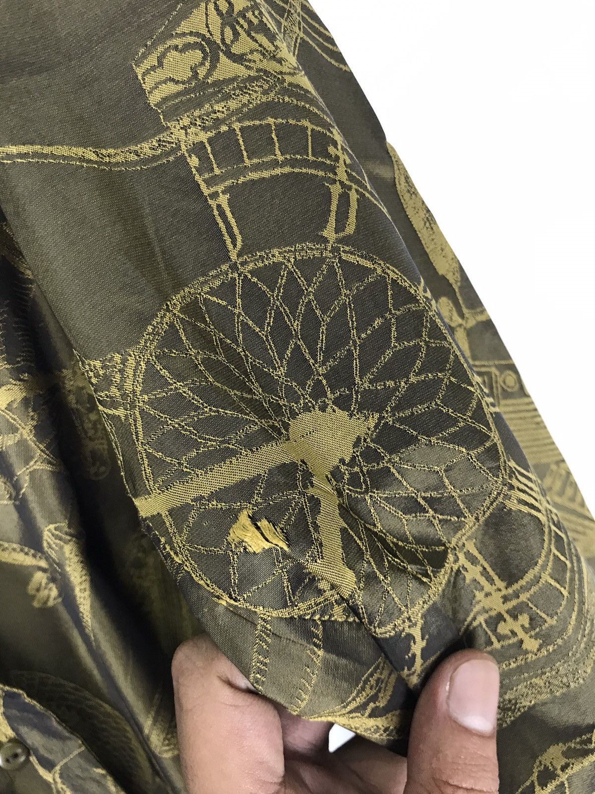 Issey Miyake 🔥Issey Miyake A.POC Velvet Art Full Print Women Jacket Size L / US 10 / IT 46 - 23 Thumbnail