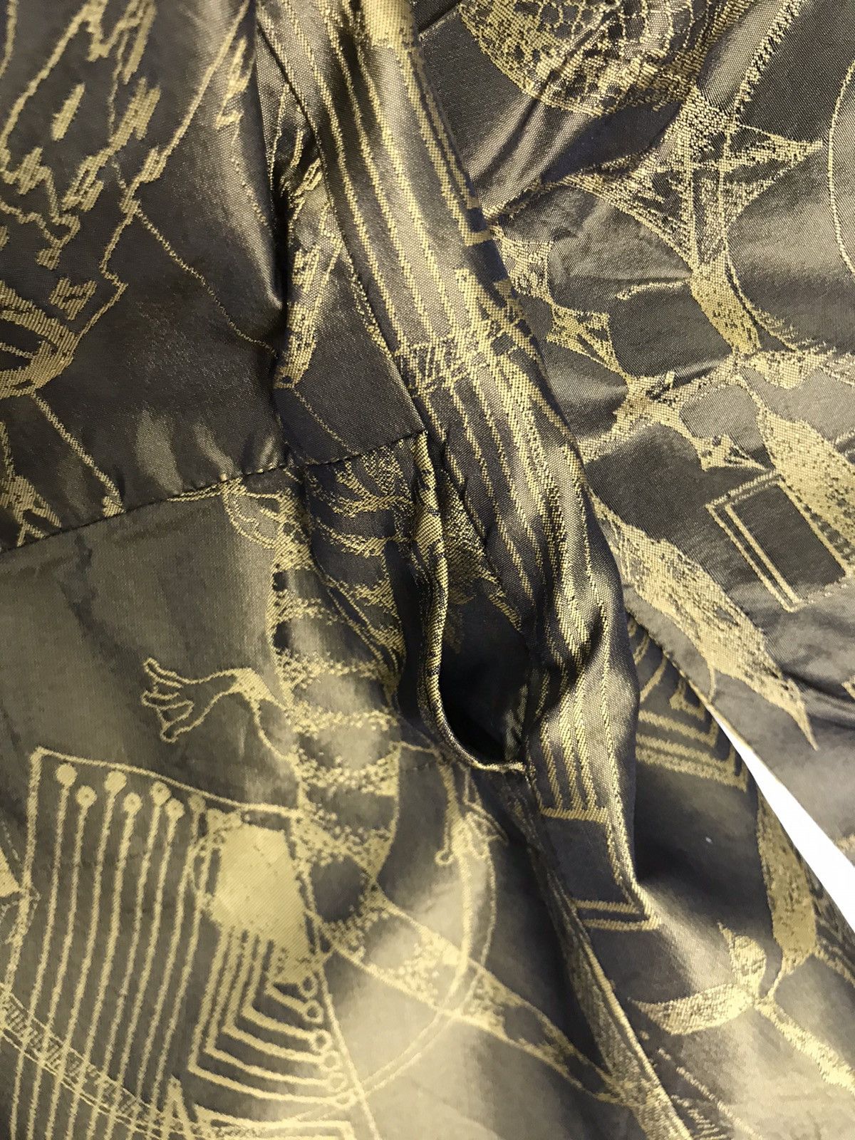 Issey Miyake 🔥Issey Miyake A.POC Velvet Art Full Print Women Jacket Size L / US 10 / IT 46 - 14 Thumbnail