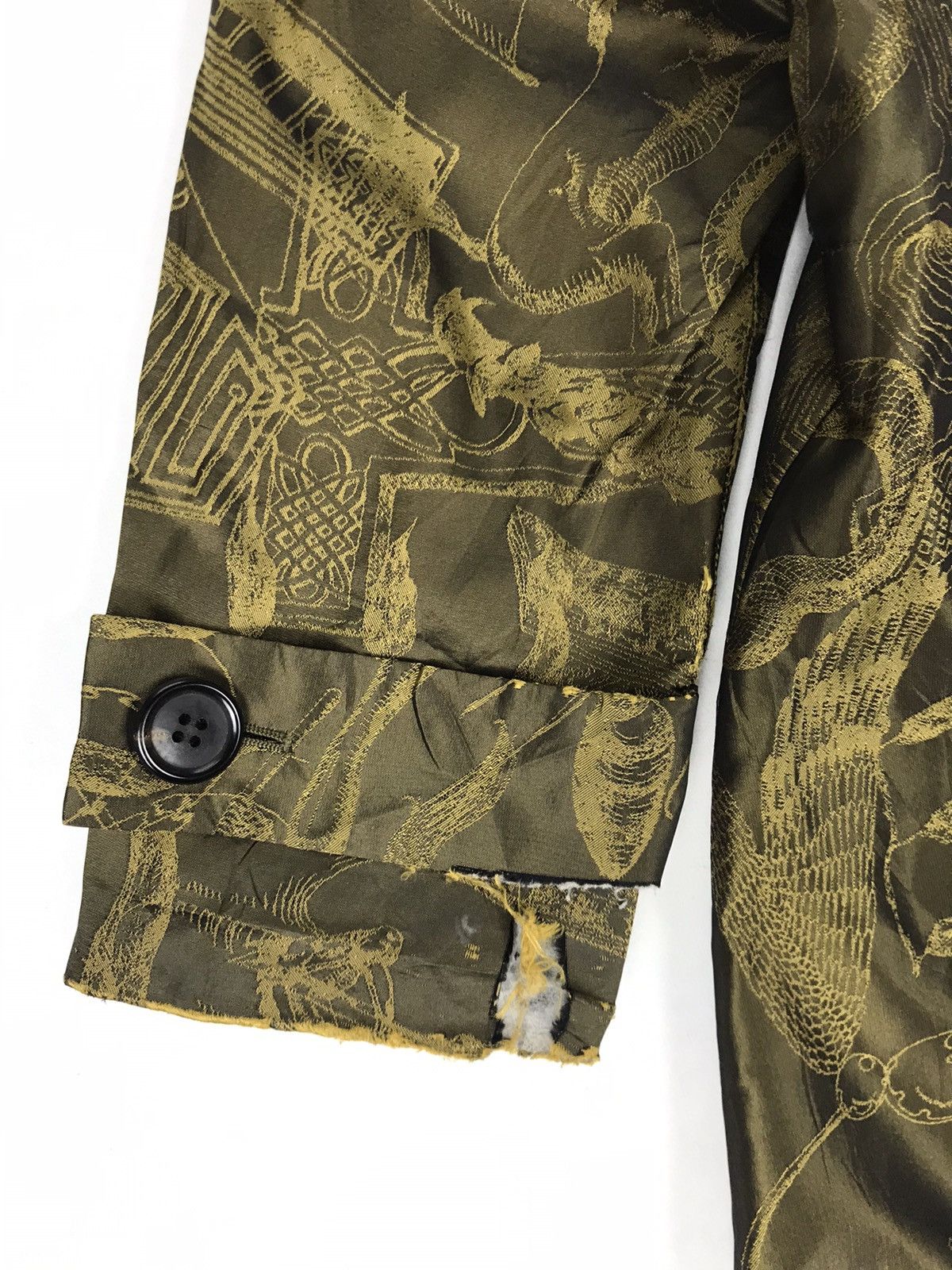 Issey Miyake 🔥Issey Miyake A.POC Velvet Art Full Print Women Jacket Size L / US 10 / IT 46 - 12 Thumbnail