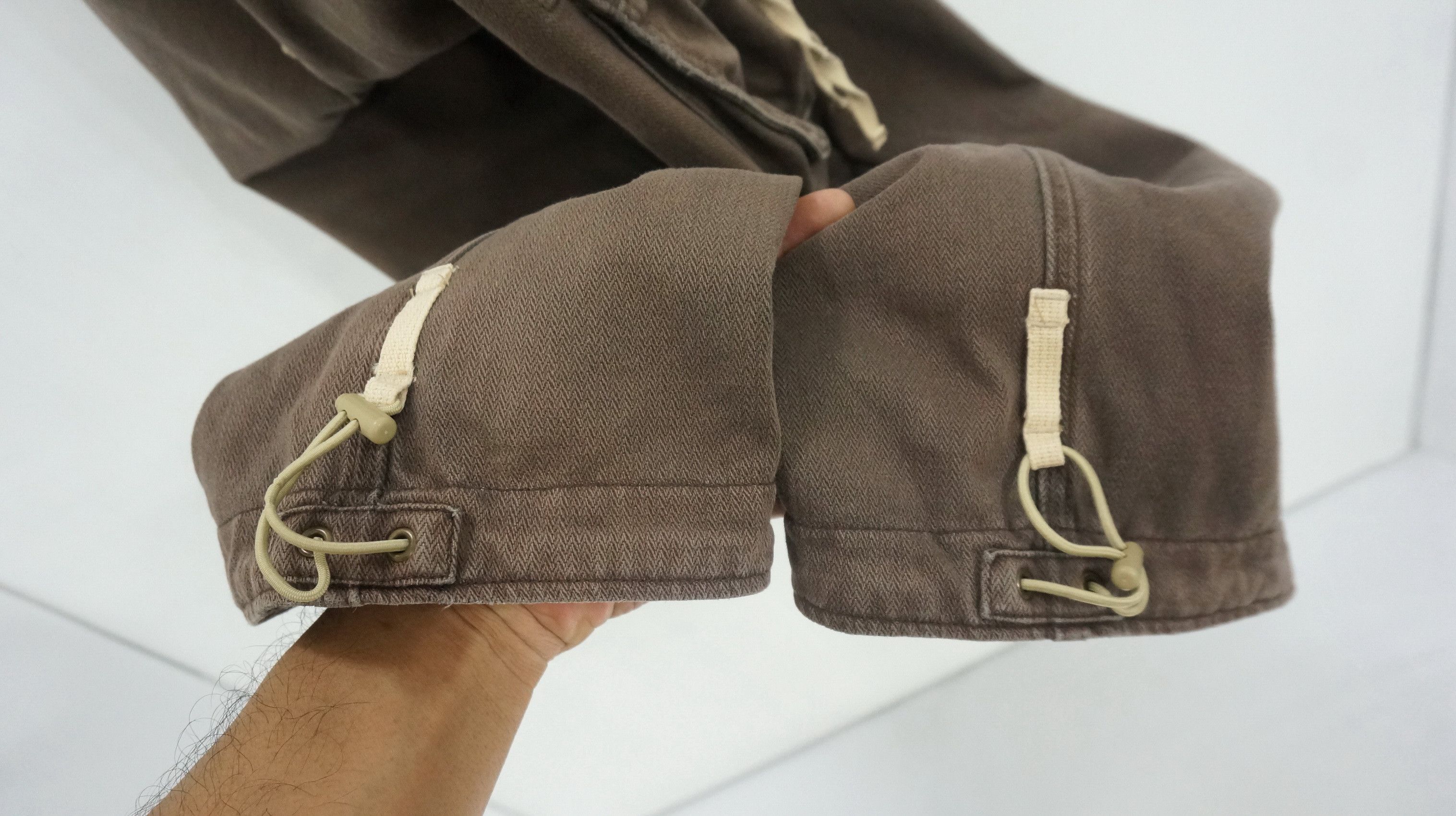 Japanese Brand 🔥 SUNNY CLOUD Vintage Herringbone Faded Brown Cargo Pants Size US 30 / EU 46 - 14 Thumbnail