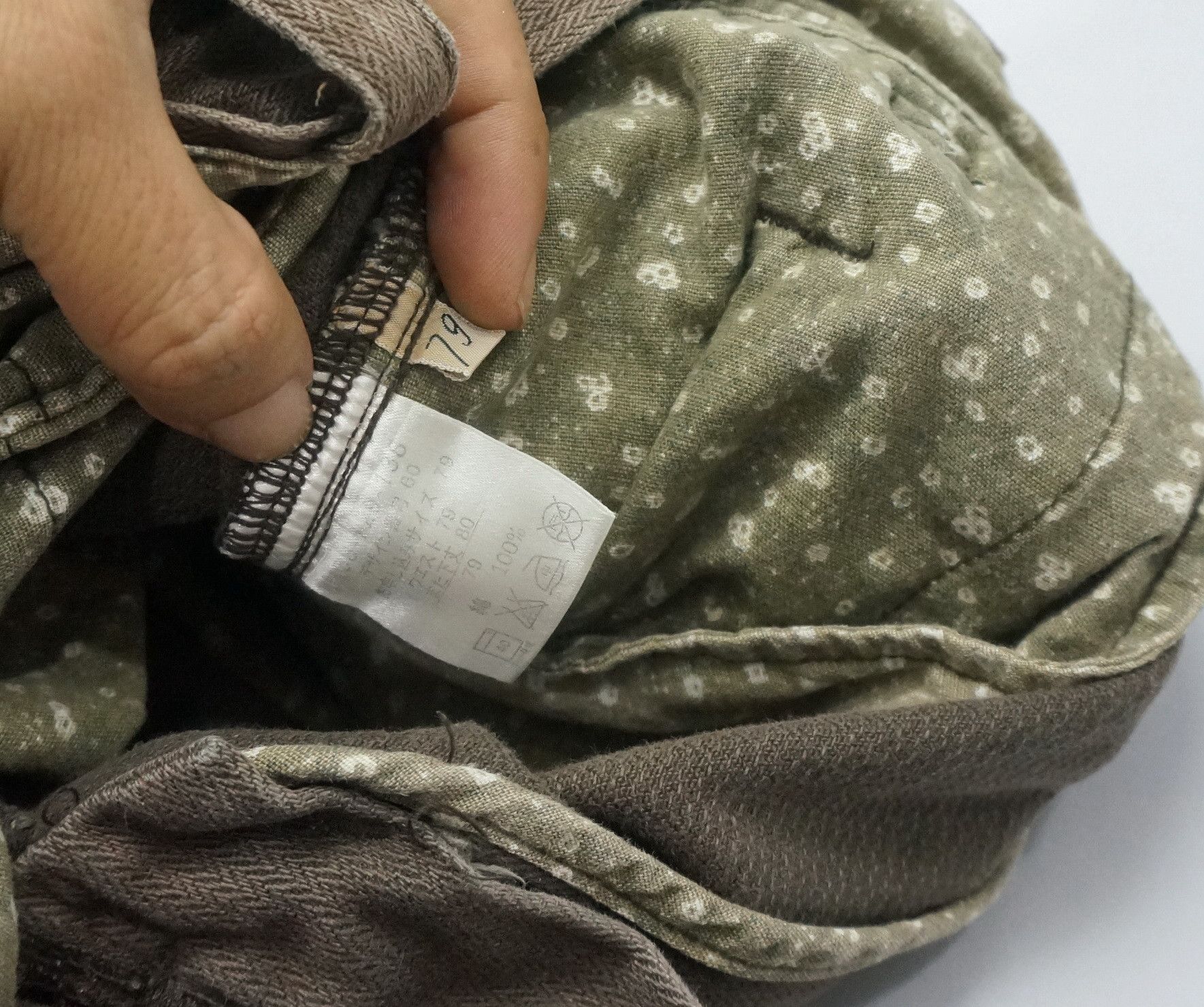 Japanese Brand 🔥 SUNNY CLOUD Vintage Herringbone Faded Brown Cargo Pants Size US 30 / EU 46 - 20 Thumbnail