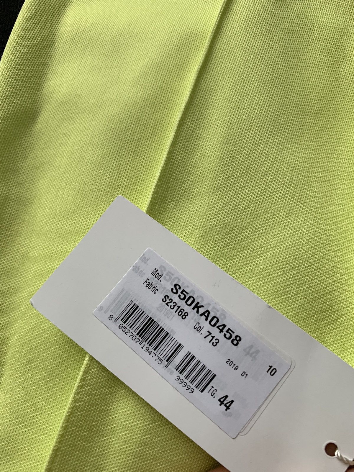 Maison Margiela 10 Casual Jersey Pants in Yellow with Black Trim Size US 28 / EU 44 - 5 Thumbnail