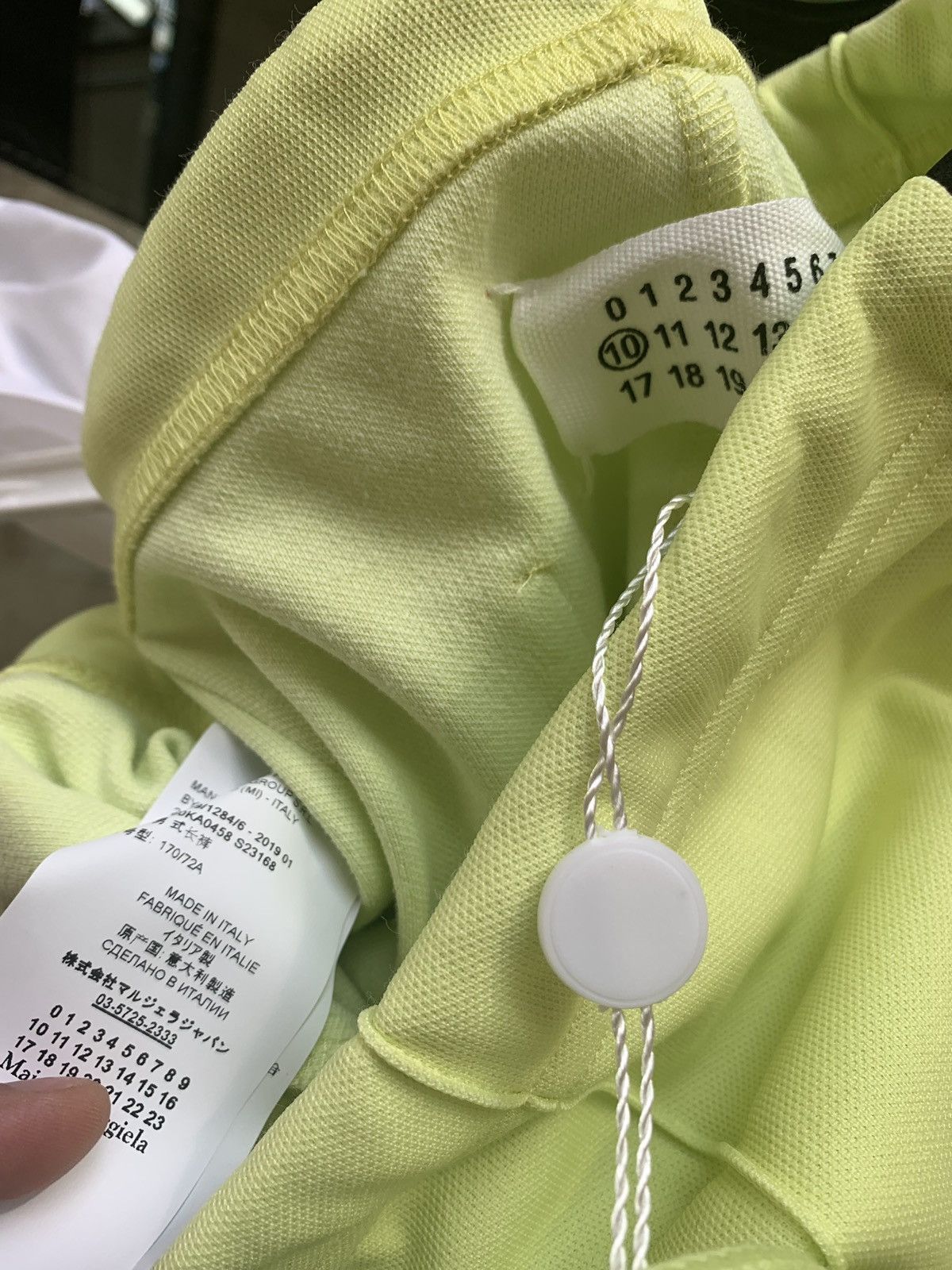 Maison Margiela 10 Casual Jersey Pants in Yellow with Black Trim Size US 28 / EU 44 - 11 Thumbnail