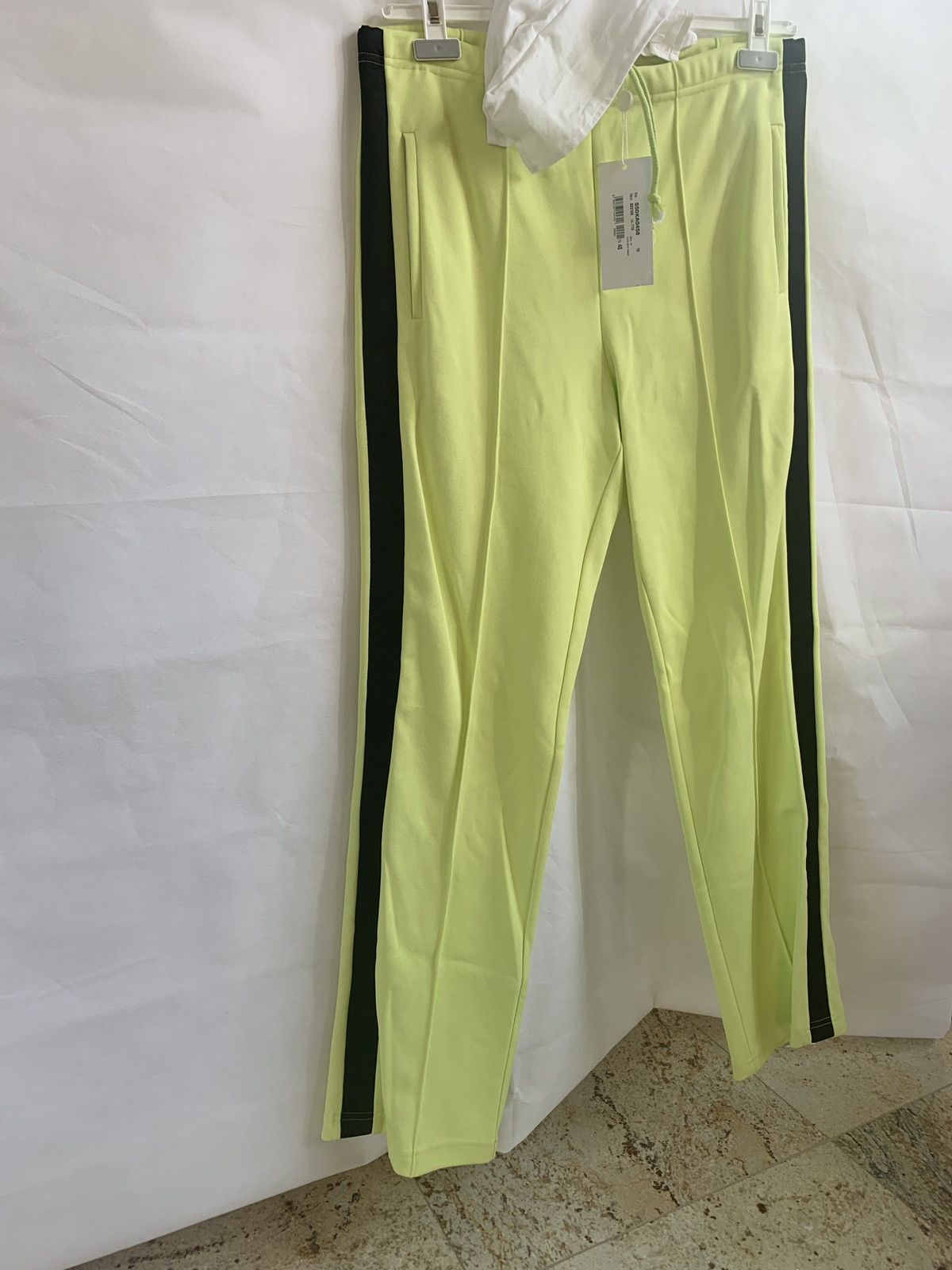 Maison Margiela 10 Casual Jersey Pants in Yellow with Black Trim Size US 28 / EU 44 - 6 Thumbnail