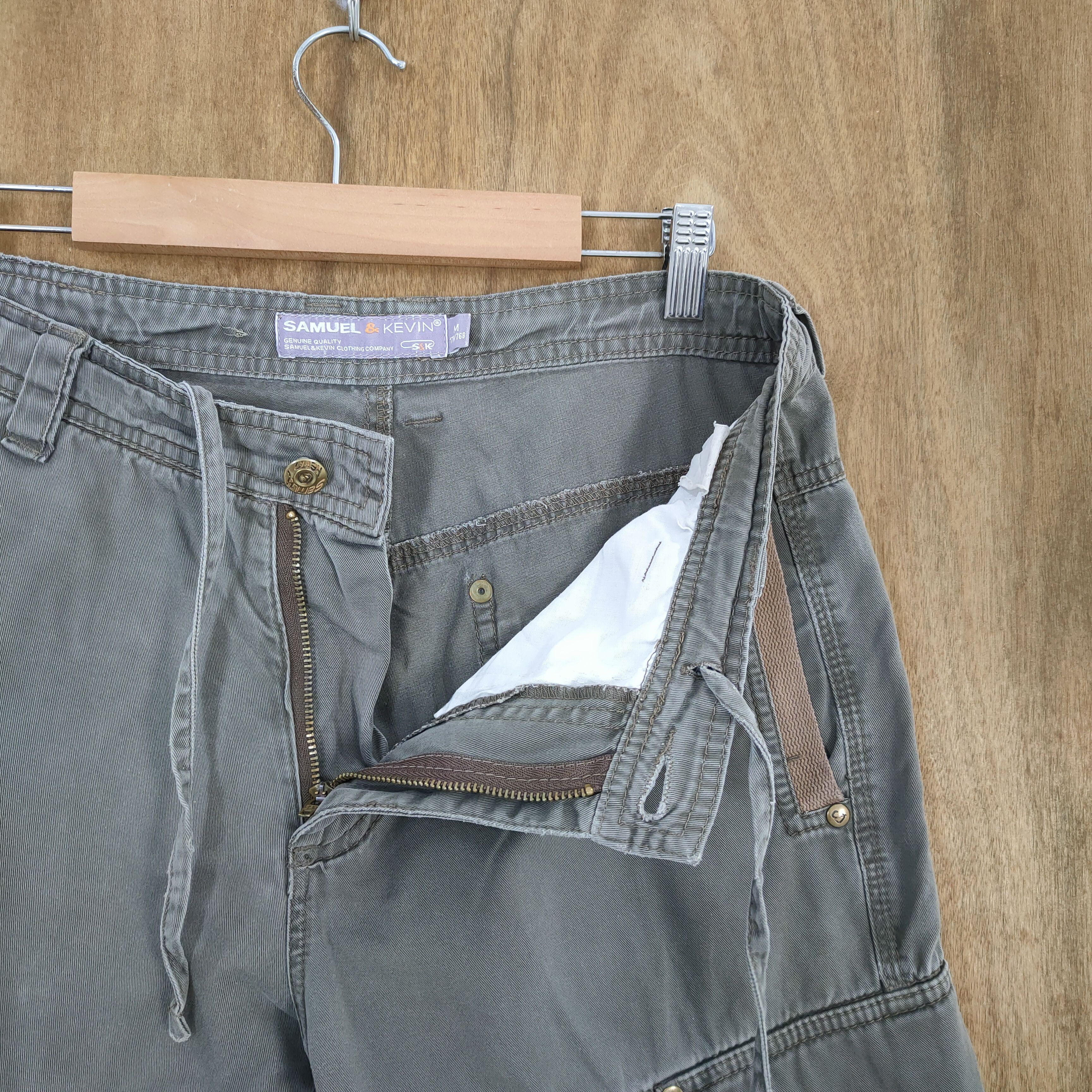 Japanese Brand VINTAGE SAMUEL & KEVIN CARGO PANTS Size US 30 / EU 46 - 10 Thumbnail