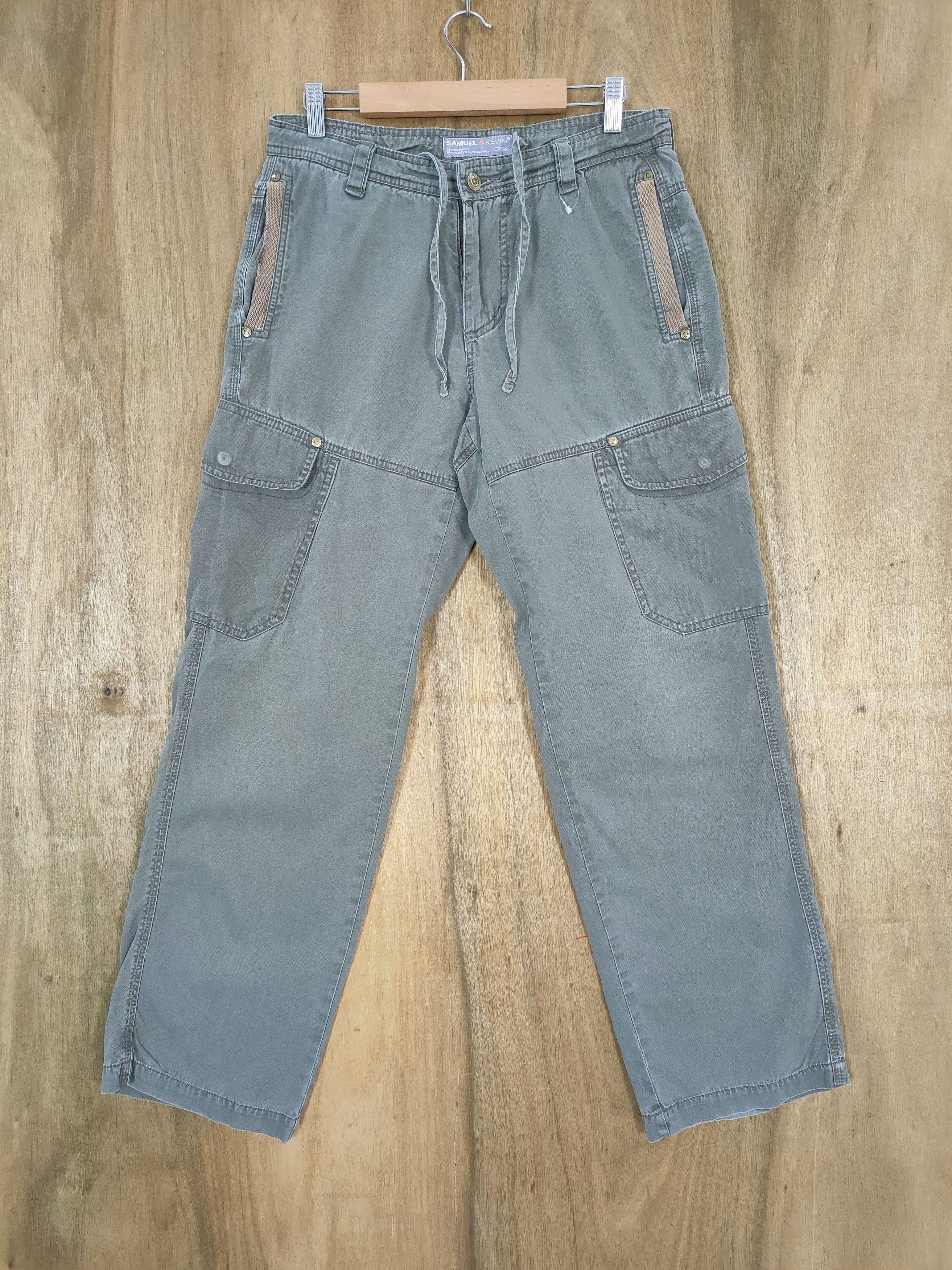 Japanese Brand VINTAGE SAMUEL & KEVIN CARGO PANTS Size US 30 / EU 46 - 1 Thumbnail
