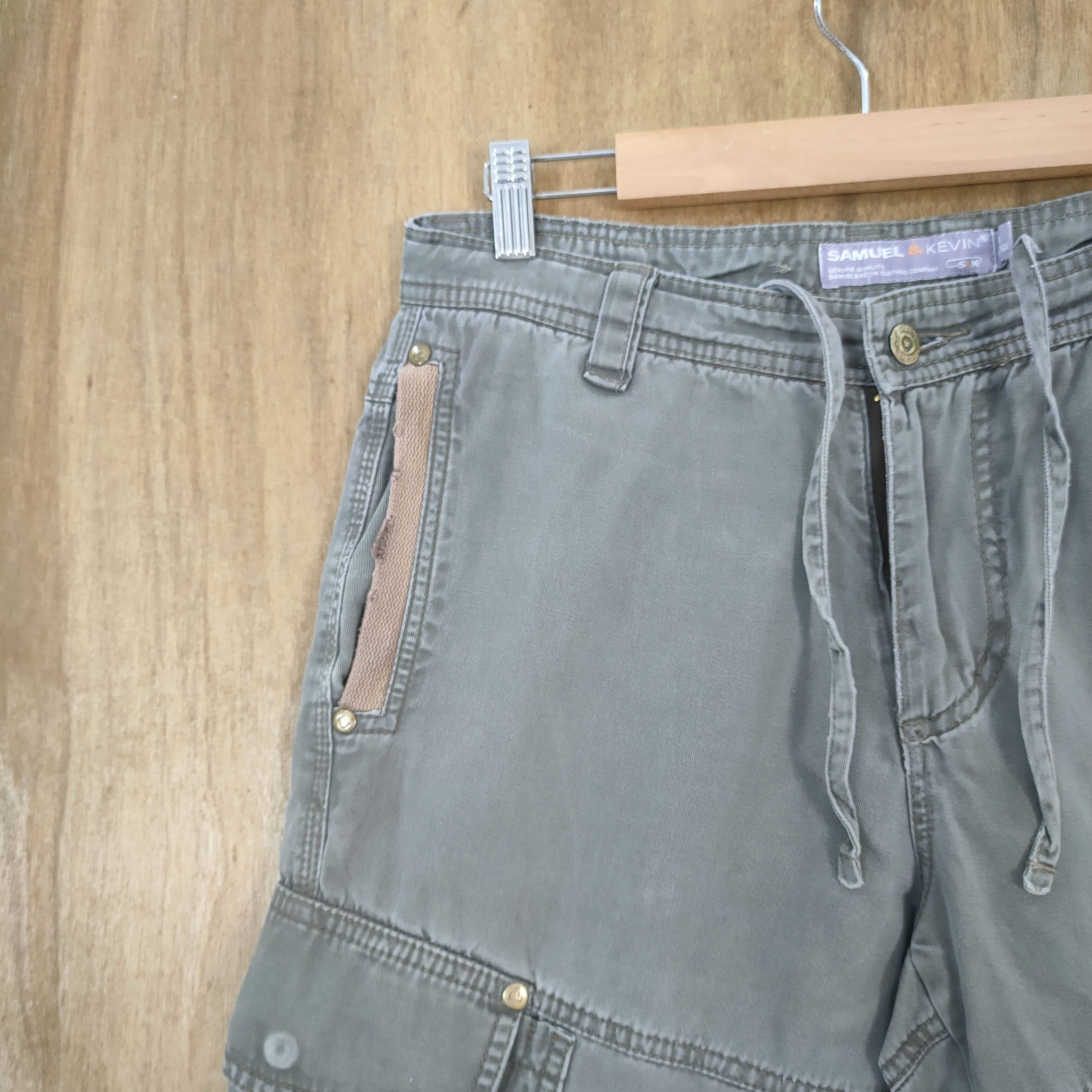 Japanese Brand VINTAGE SAMUEL & KEVIN CARGO PANTS Size US 30 / EU 46 - 5 Thumbnail