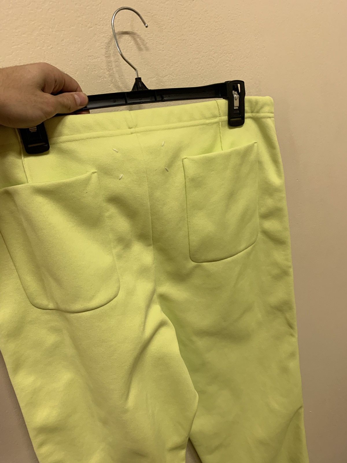 Maison Margiela Highlighter Yellow Joggers With Black Trim Size US 32 / EU 48 - 12 Thumbnail
