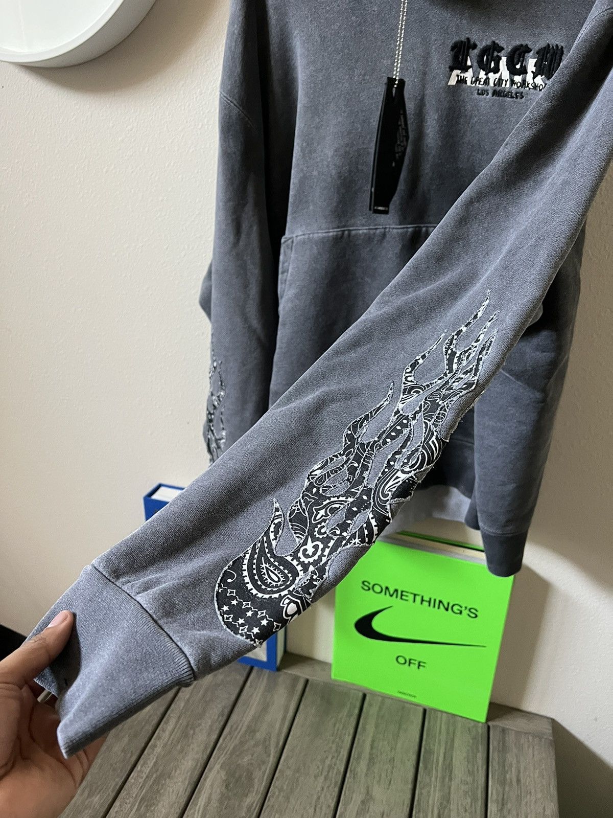 Amiri Amiri TGCW Flames Hoodie Black Size US XXL / EU 58 / 5 - 5 Thumbnail