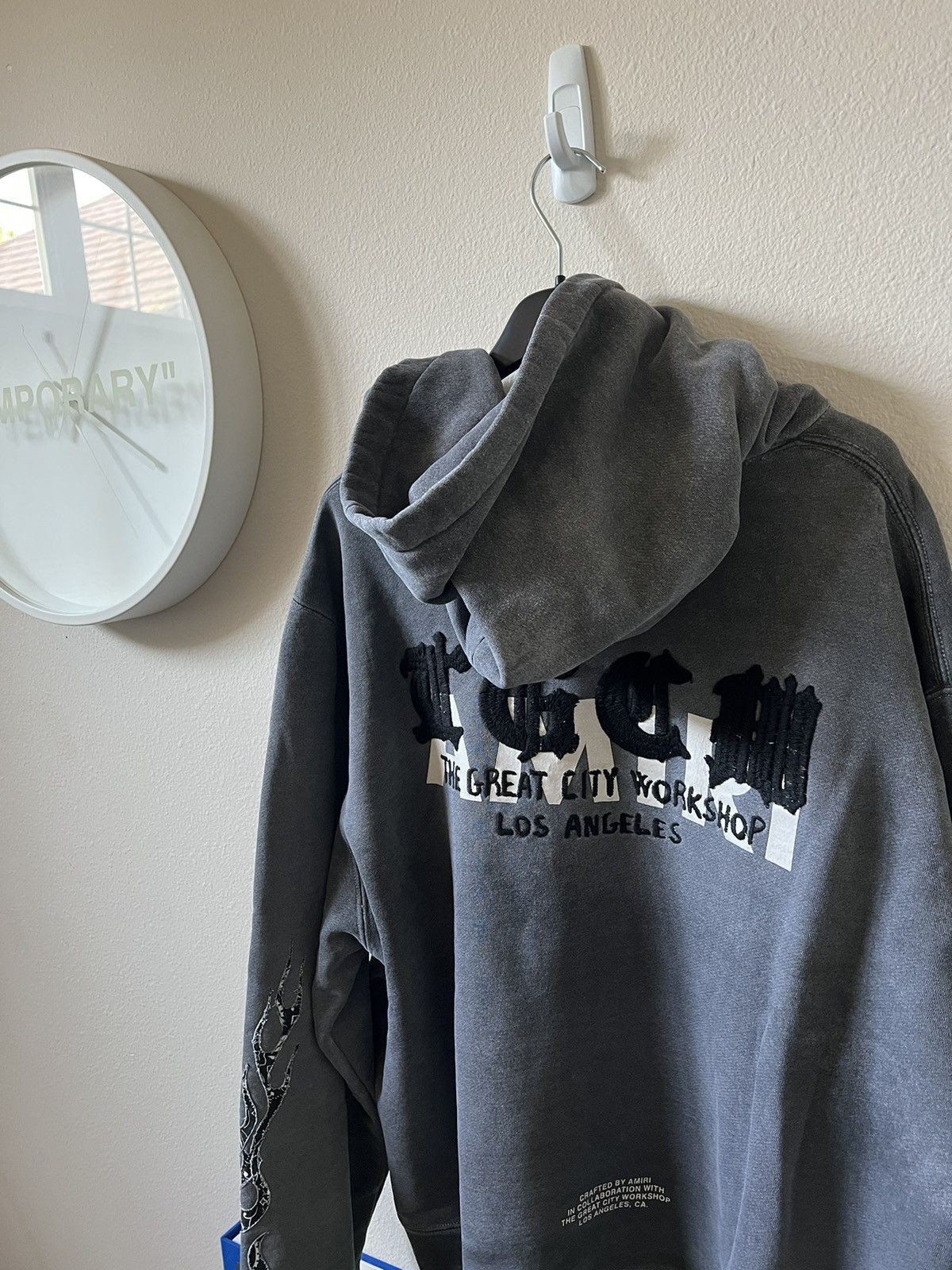 Amiri Amiri TGCW Flames Hoodie Black Size US XXL / EU 58 / 5 - 6 Thumbnail