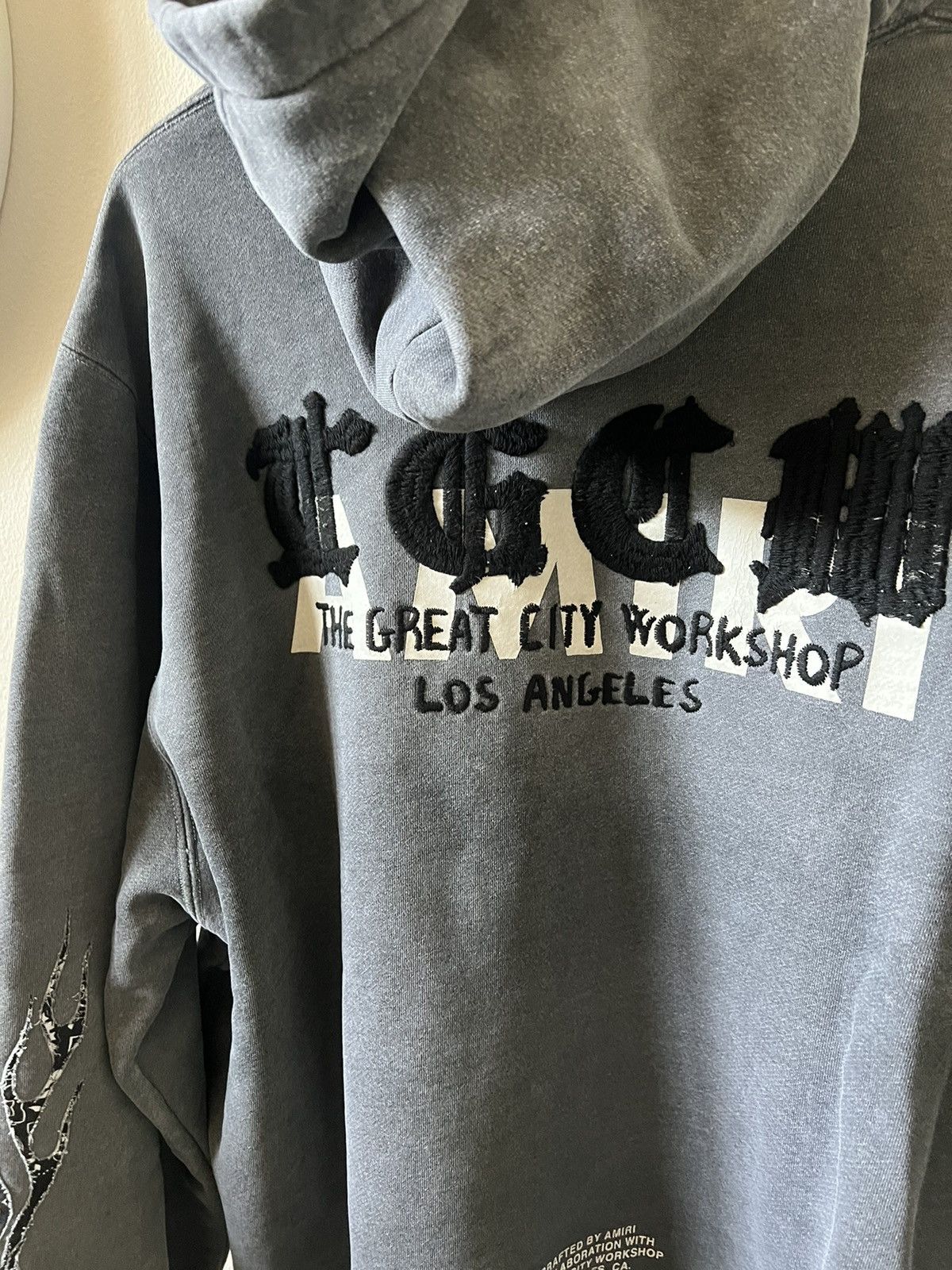 Amiri Amiri TGCW Flames Hoodie Black Size US XXL / EU 58 / 5 - 7 Thumbnail