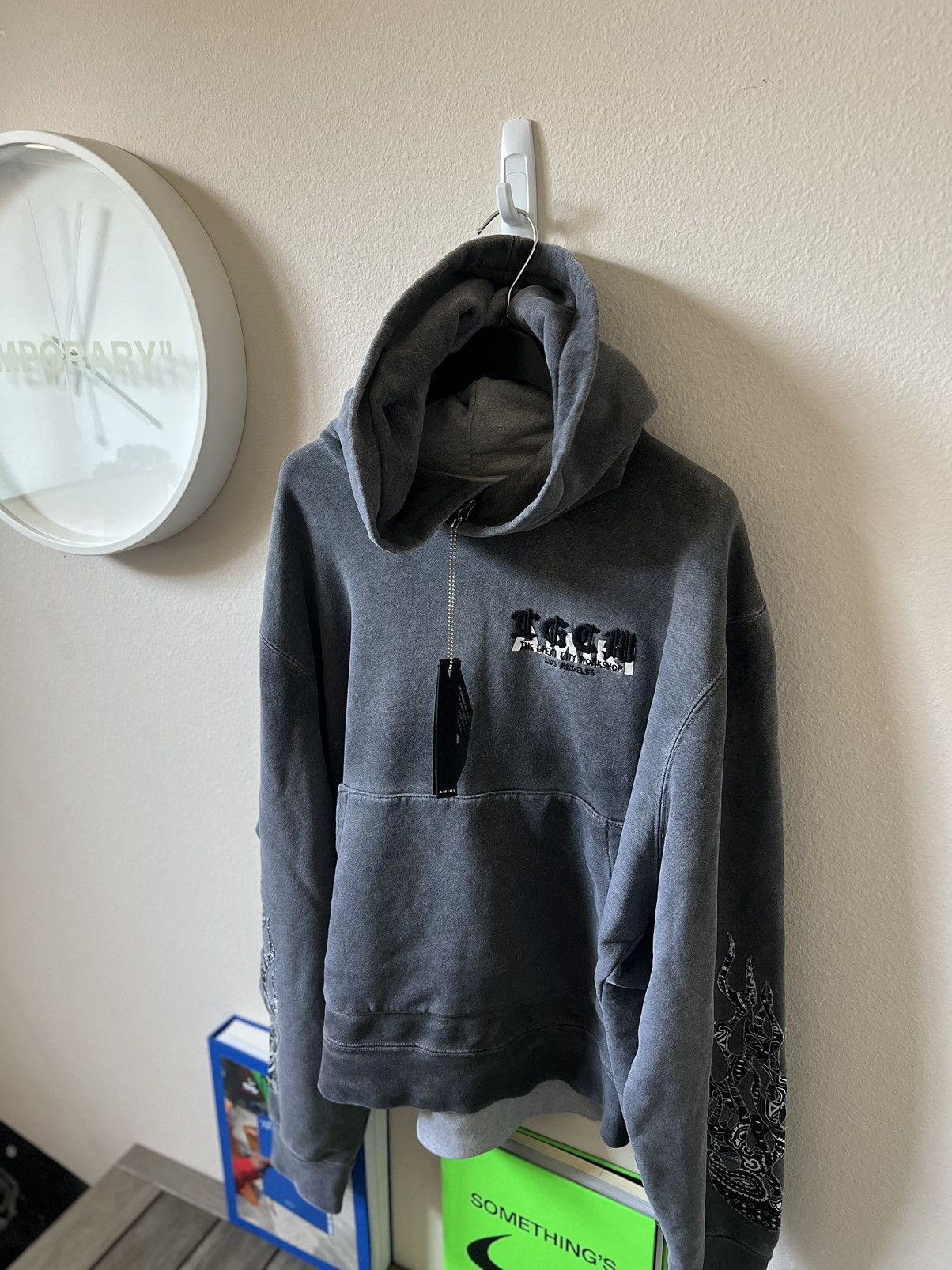 Amiri Amiri TGCW Flames Hoodie Black Size US XXL / EU 58 / 5 - 3 Thumbnail