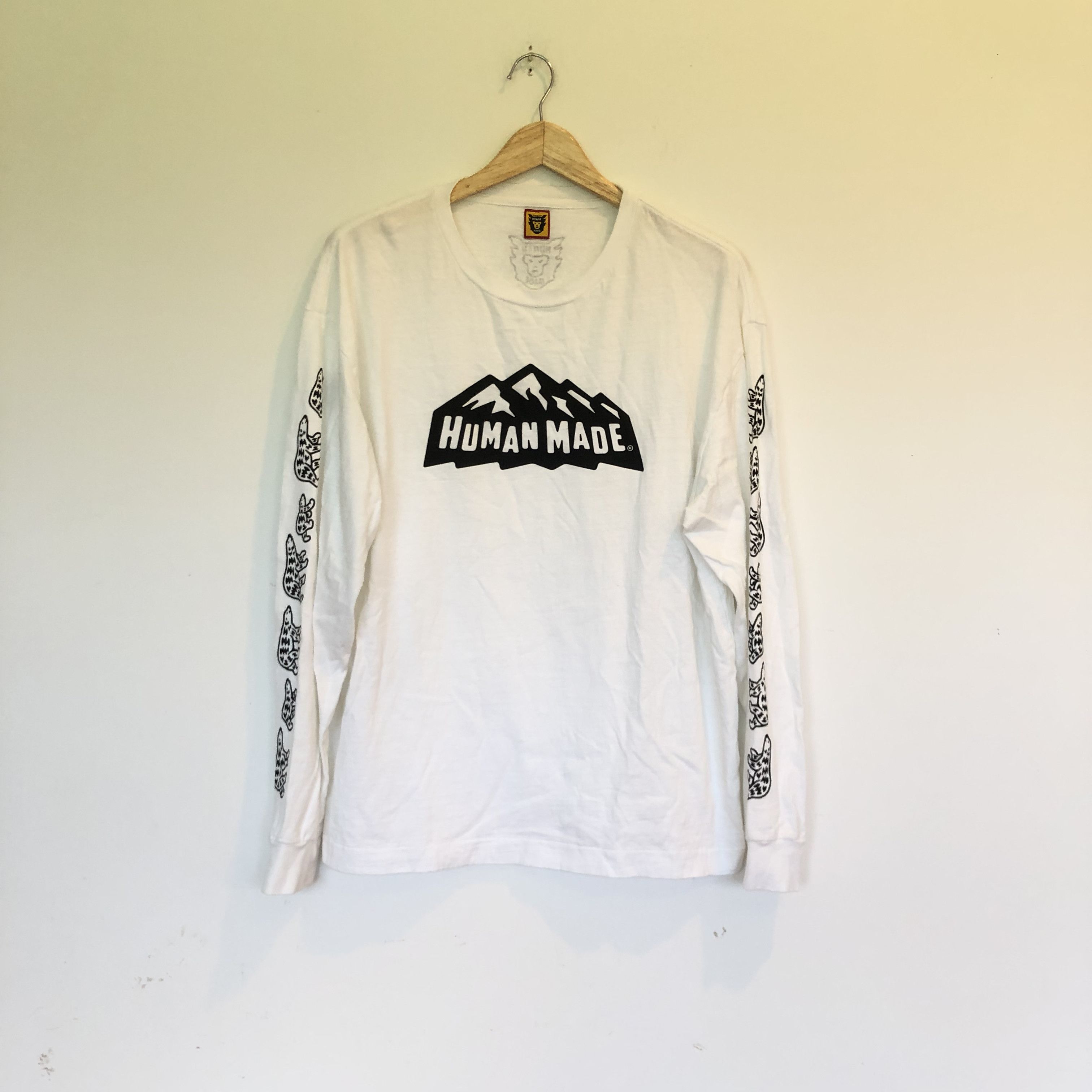 image of Human Made Mountains L/s in White, Men's (Size XL)