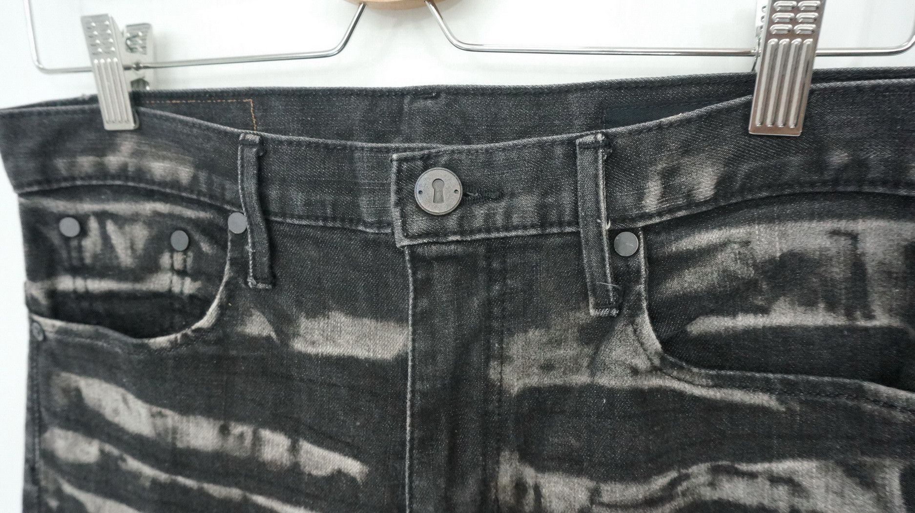 Japanese Brand Rare! THVM Designer Ishi Glinsky Dark Wash Skinny Jeans Size US 29 - 6 Thumbnail
