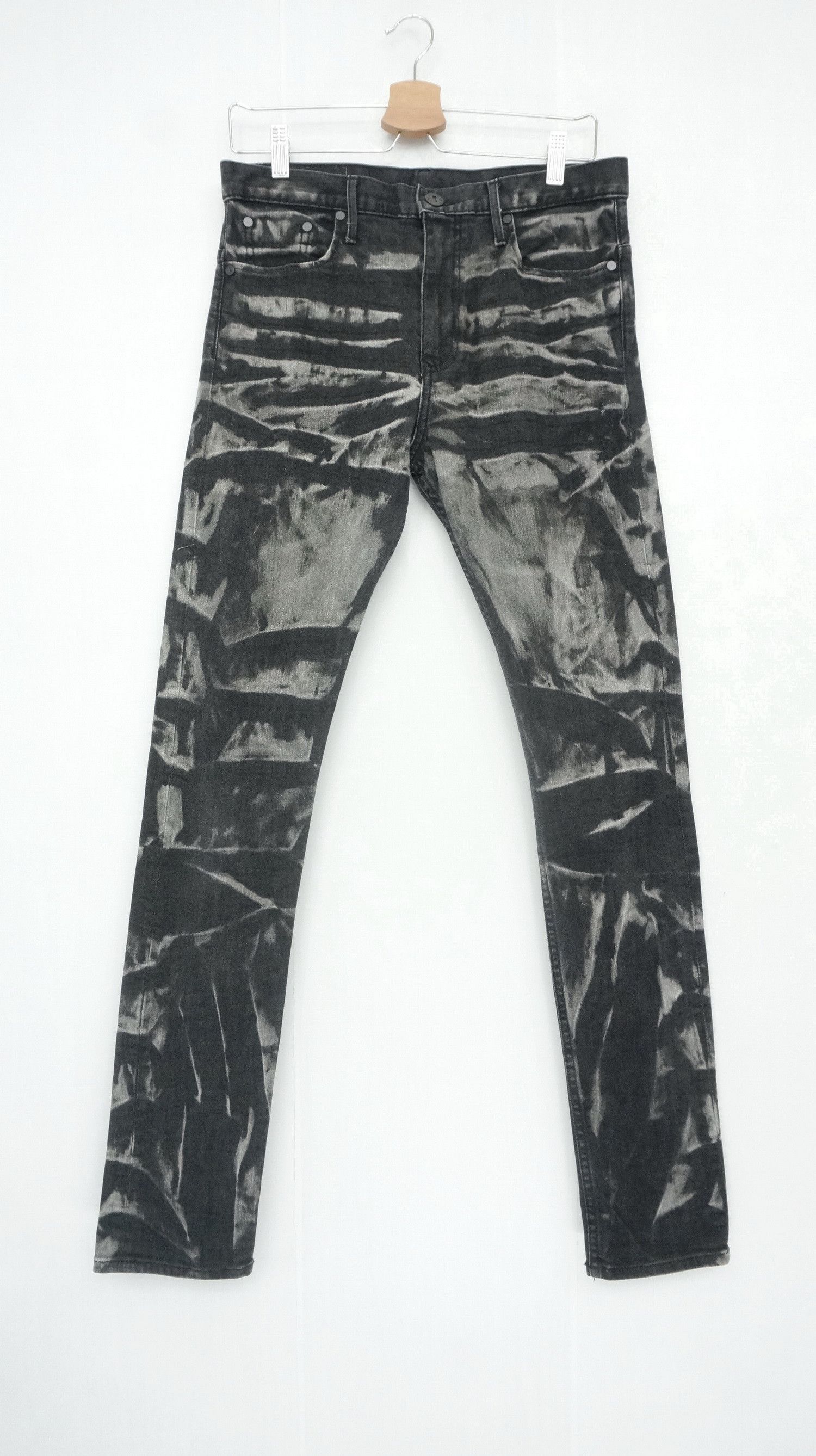 Japanese Brand Rare! THVM Designer Ishi Glinsky Dark Wash Skinny Jeans Size US 29 - 1 Thumbnail