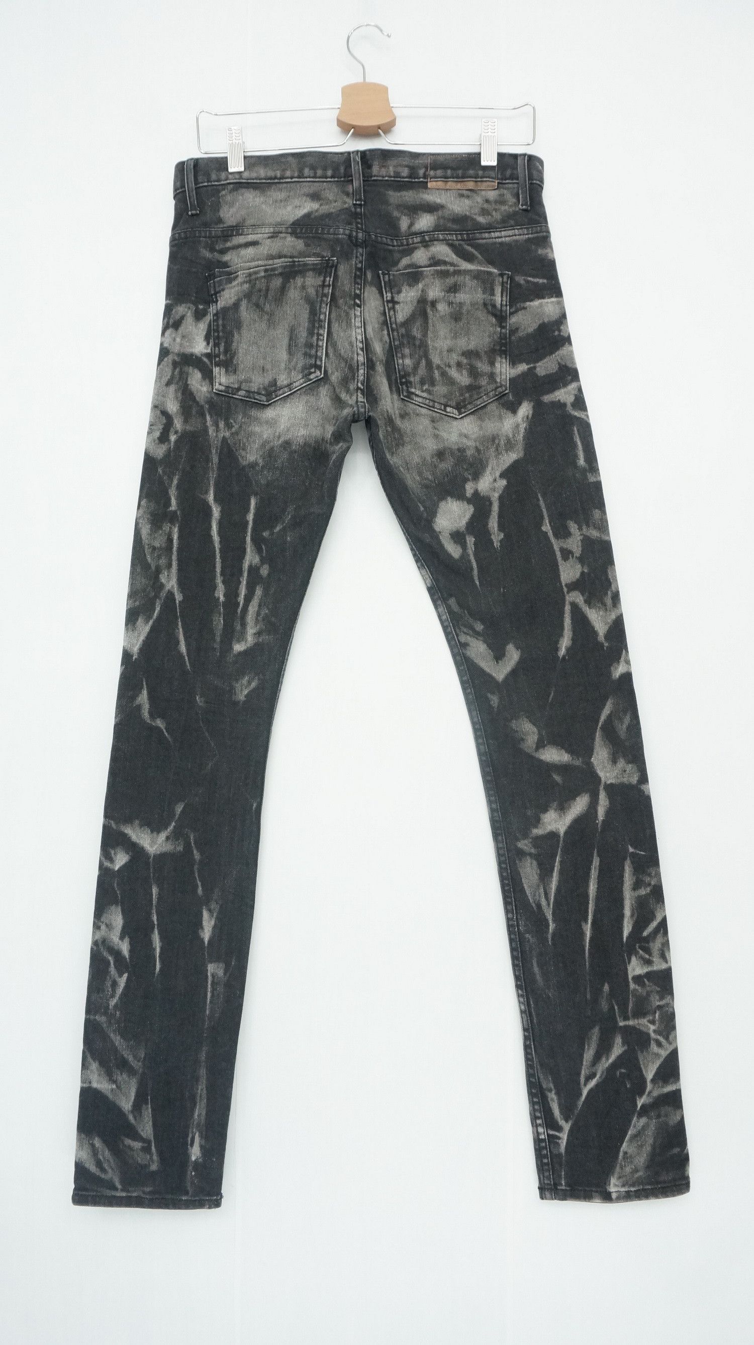 Japanese Brand Rare! THVM Designer Ishi Glinsky Dark Wash Skinny Jeans Size US 29 - 2 Thumbnail