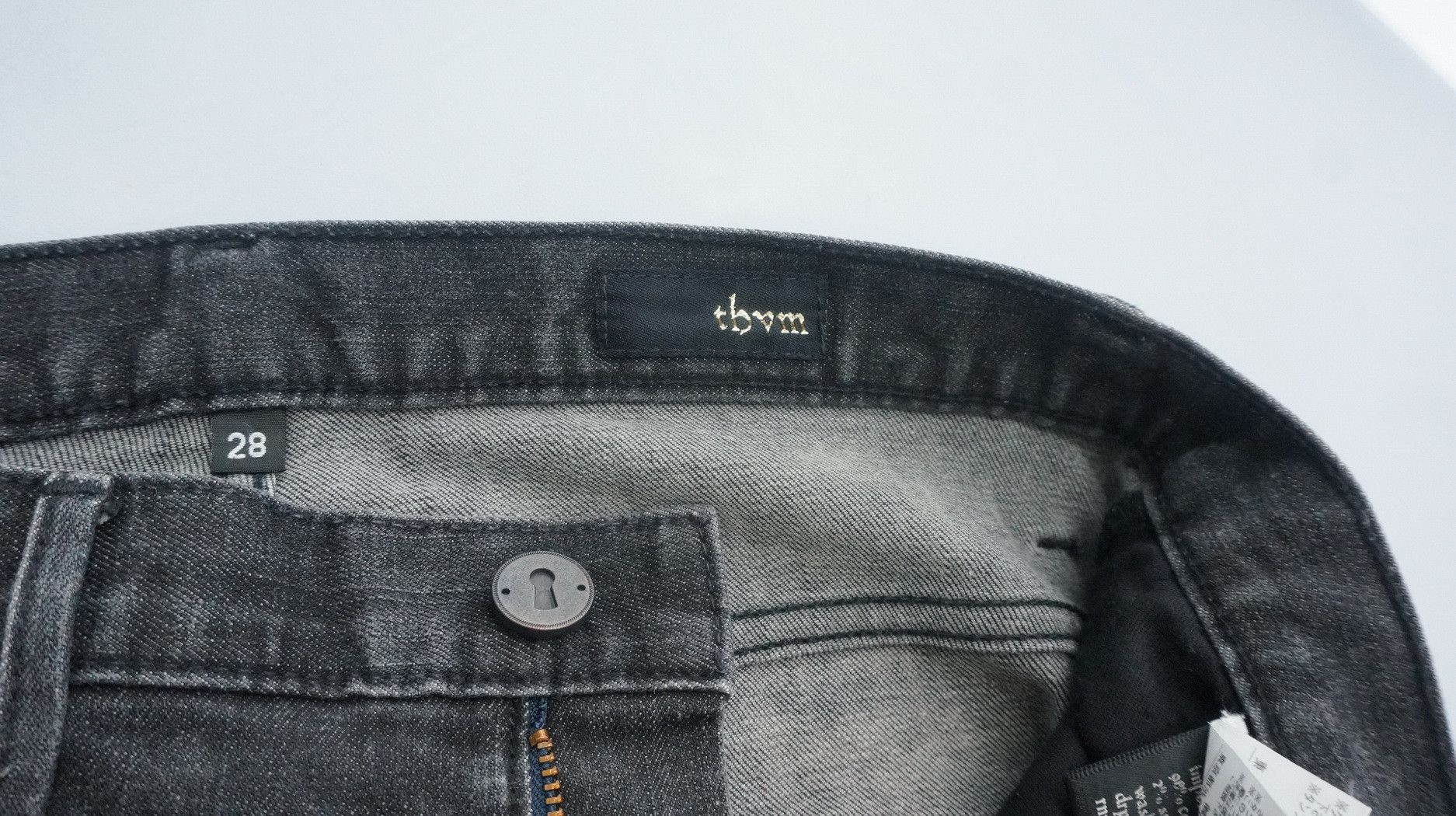 Japanese Brand Rare! THVM Designer Ishi Glinsky Dark Wash Skinny Jeans Size US 29 - 18 Thumbnail