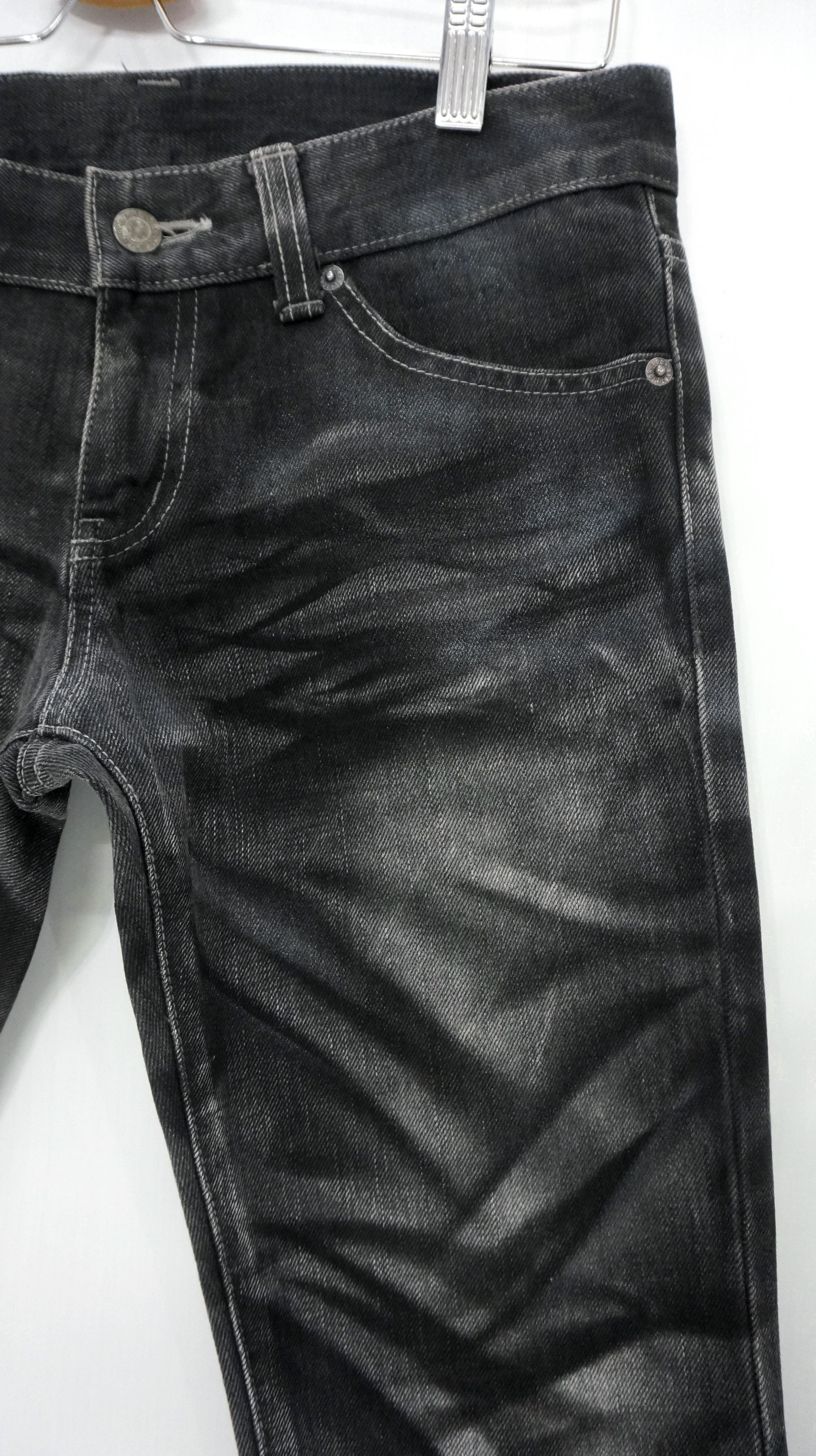 Japanese Brand 🔥 TORNADO MART Distressed Acid Wash Flared Skinny Denim Size US 29 - 4 Thumbnail