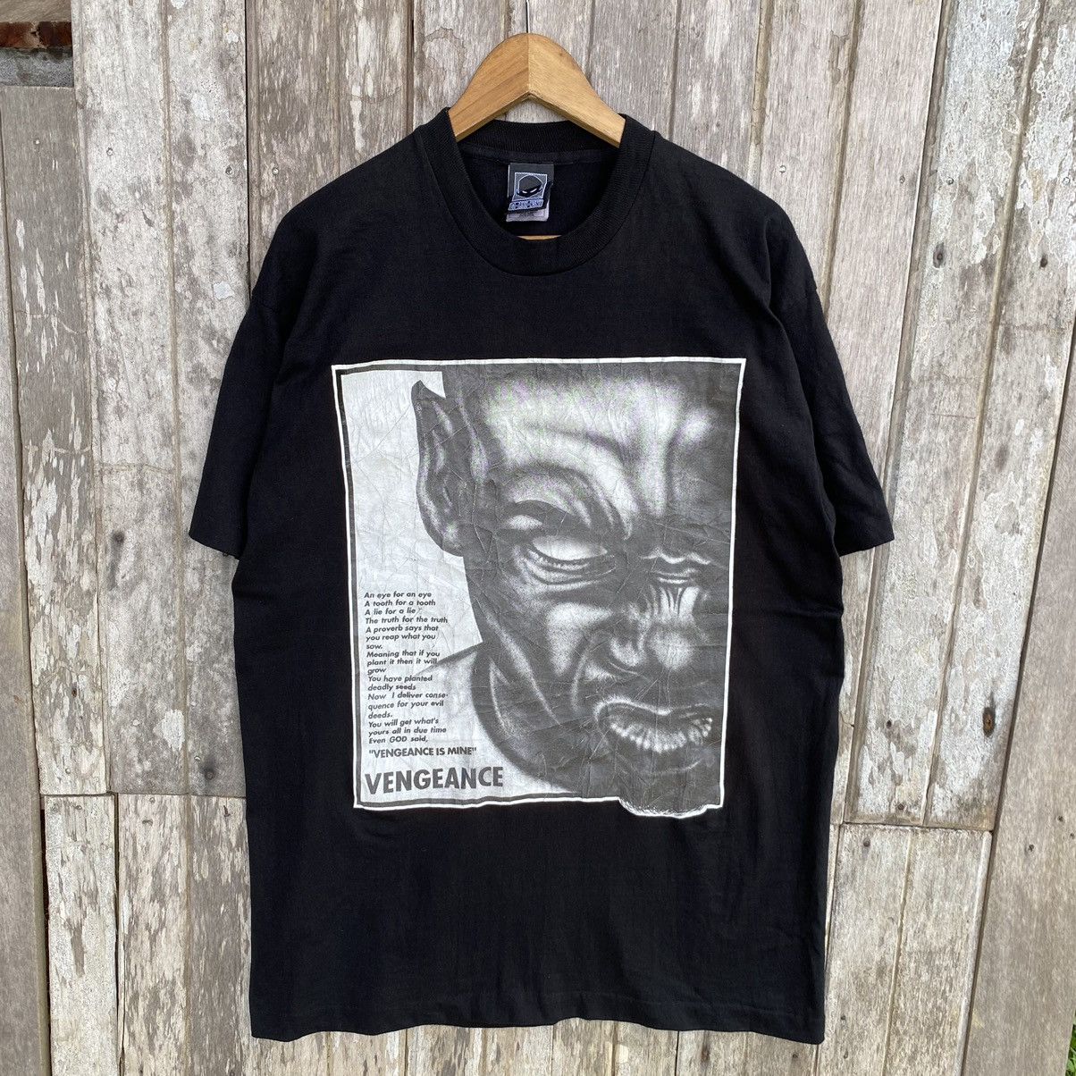 Vintage 💥SICK💥Vintage 90s Da Link Went ERD GRUNGE GRAIL OG TEE Size US XL / EU 56 / 4 - 1 Thumbnail