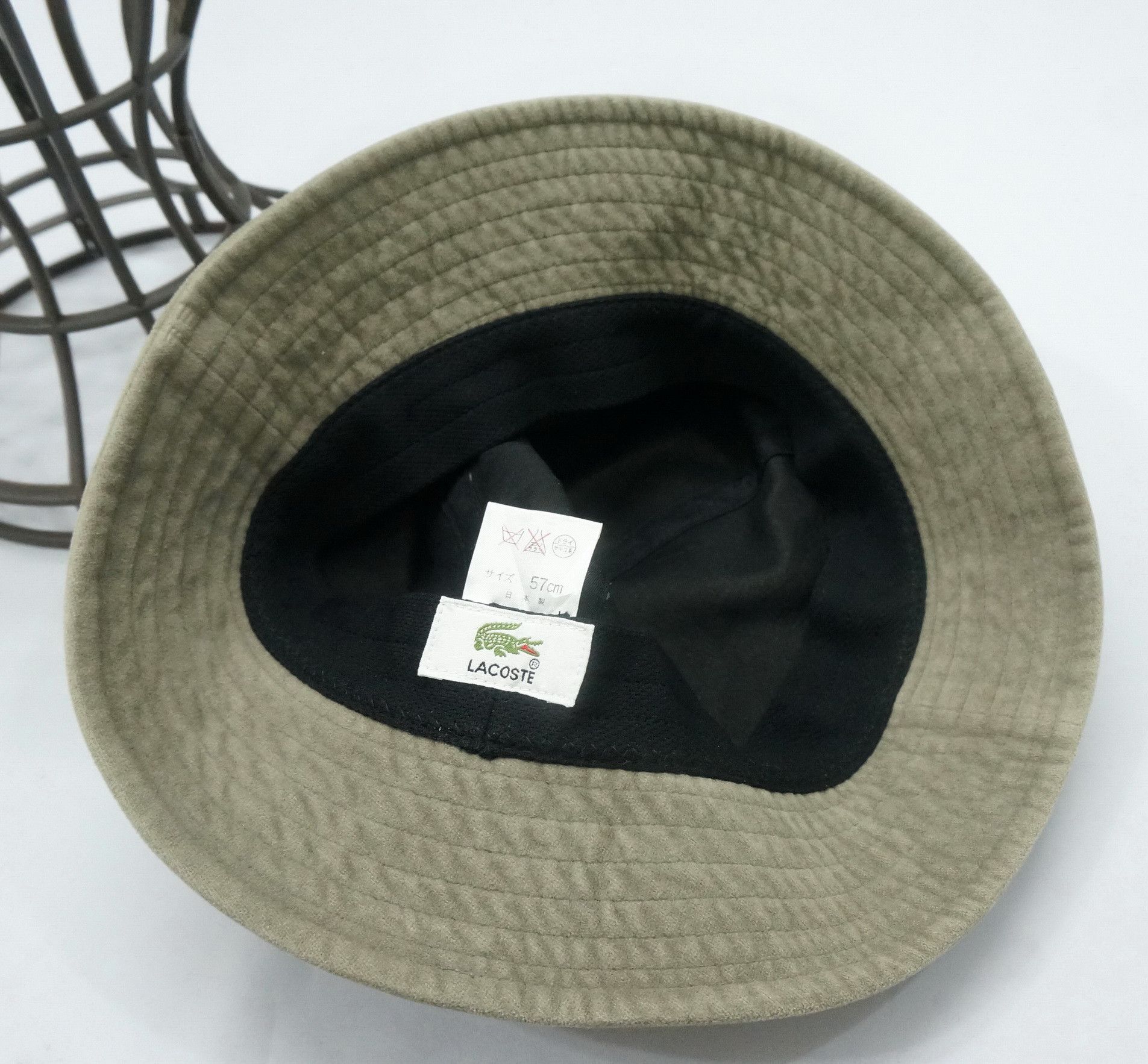 Lacoste Vintage LACOSTE 🔥 Velvet Cotton Bucket Hat Size ONE SIZE - 8 Thumbnail