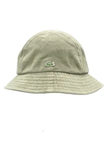 image of Vintage Lacoste Velvet Cotton Bucket Hat in Faded Green, Men's