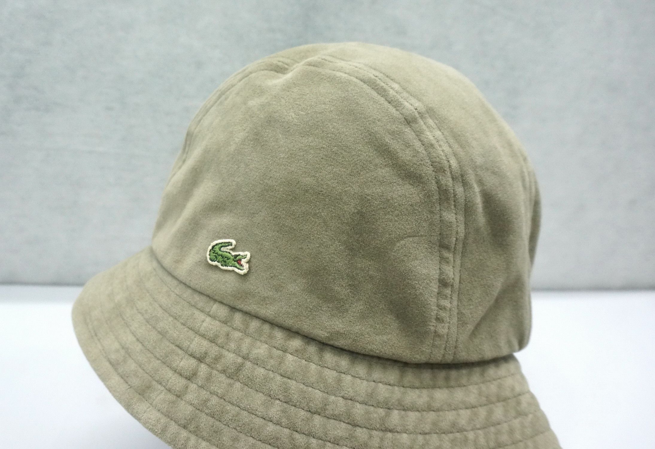 Lacoste Vintage LACOSTE 🔥 Velvet Cotton Bucket Hat Size ONE SIZE - 4 Thumbnail