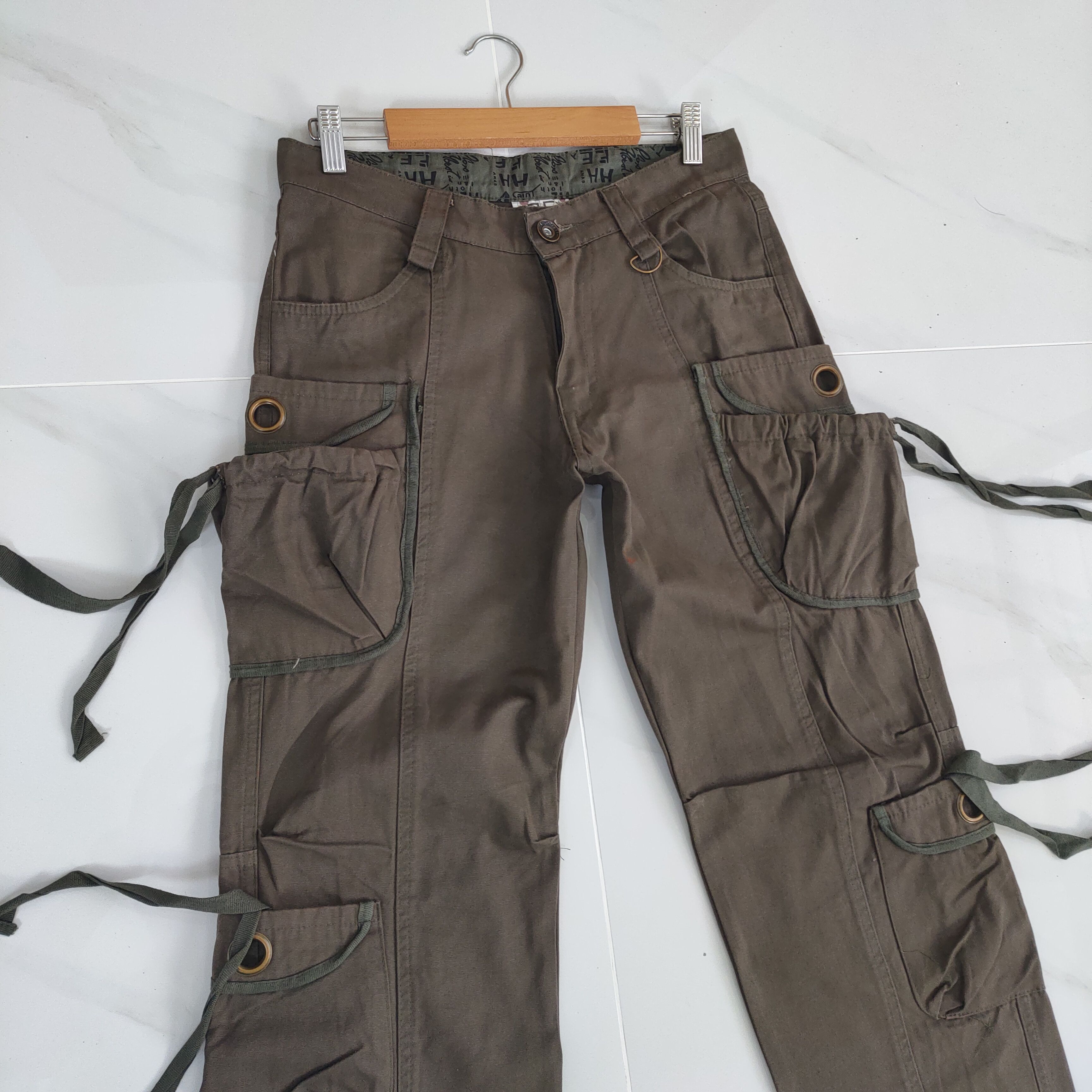 Japanese Brand VINTAGE AS BROWN BONDAGE CARGO PANTS Size US 30 / EU 46 - 4 Thumbnail