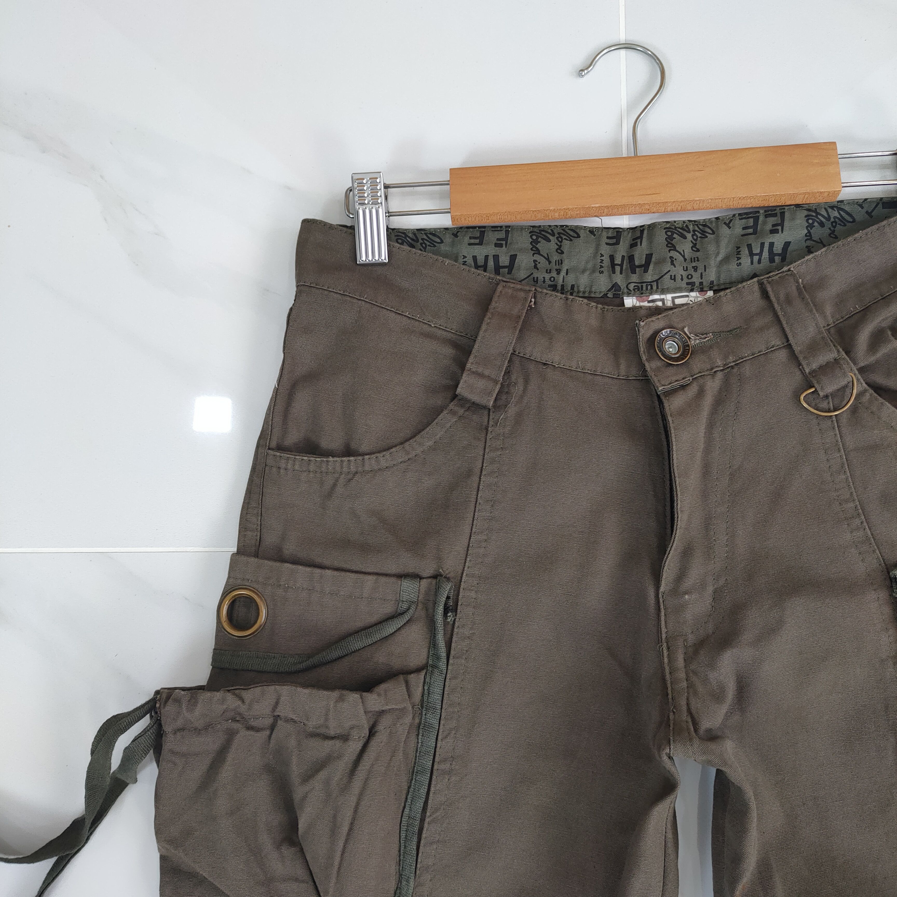 Japanese Brand VINTAGE AS BROWN BONDAGE CARGO PANTS Size US 30 / EU 46 - 5 Thumbnail
