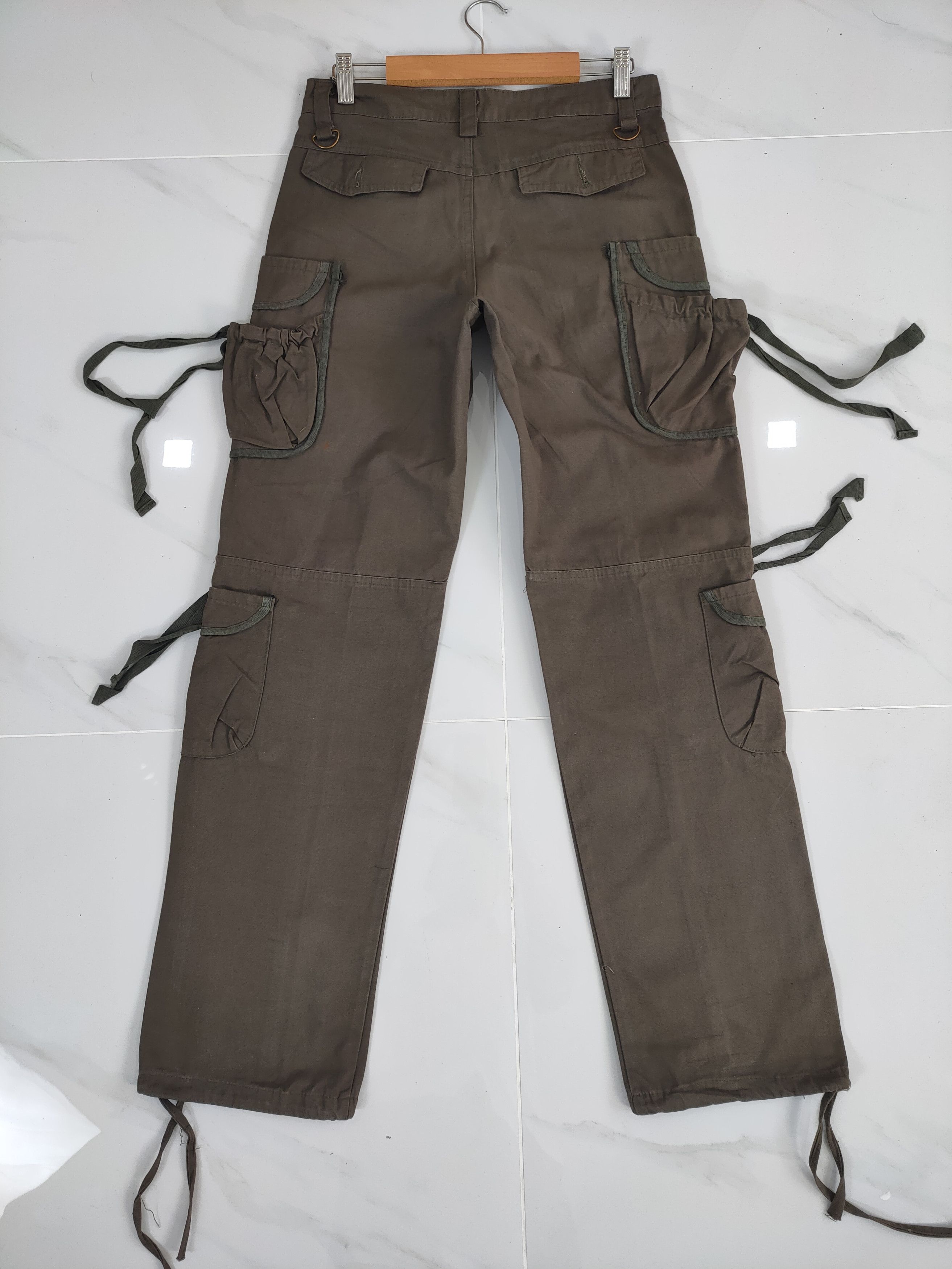 Japanese Brand VINTAGE AS BROWN BONDAGE CARGO PANTS Size US 30 / EU 46 - 9 Thumbnail