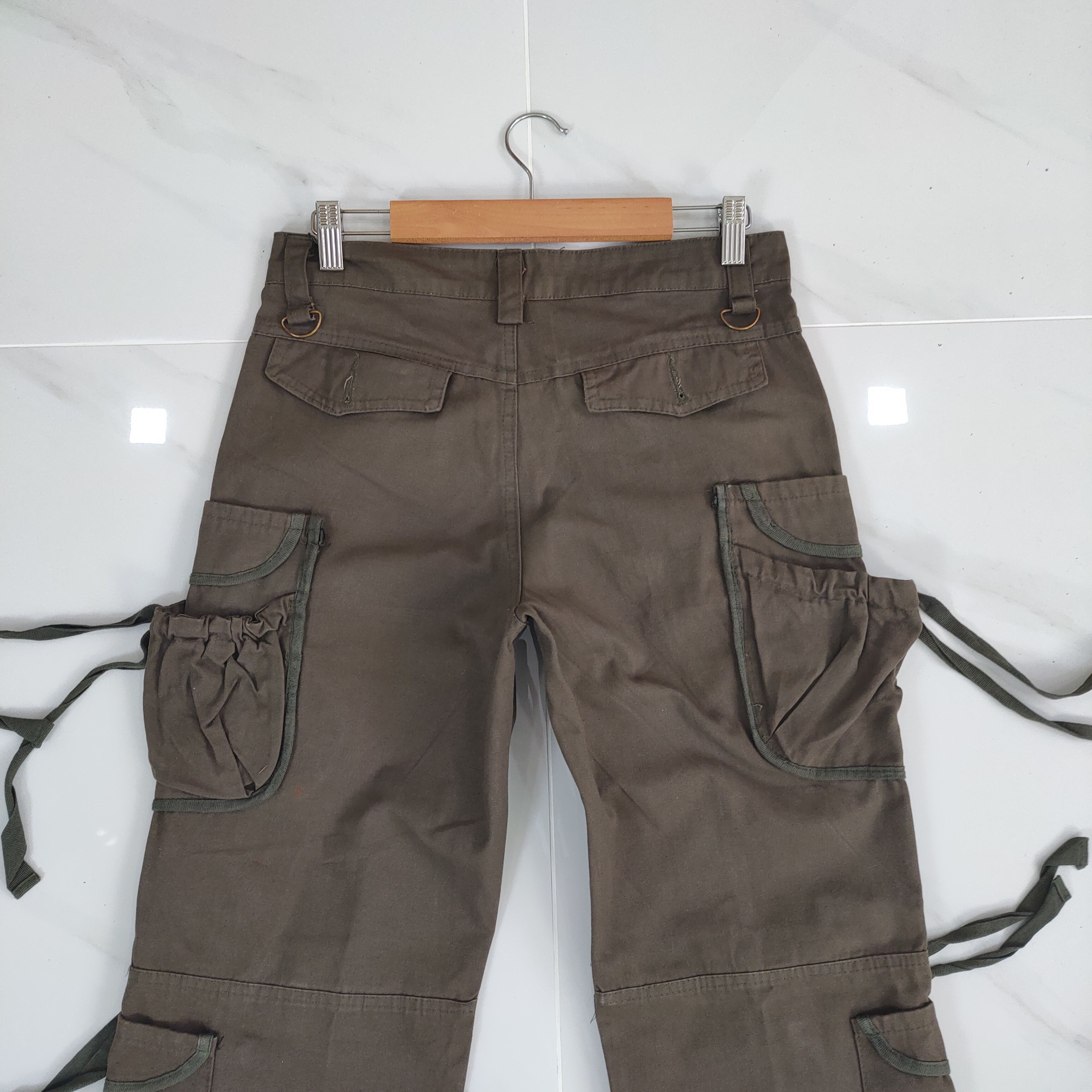 Japanese Brand VINTAGE AS BROWN BONDAGE CARGO PANTS Size US 30 / EU 46 - 10 Thumbnail