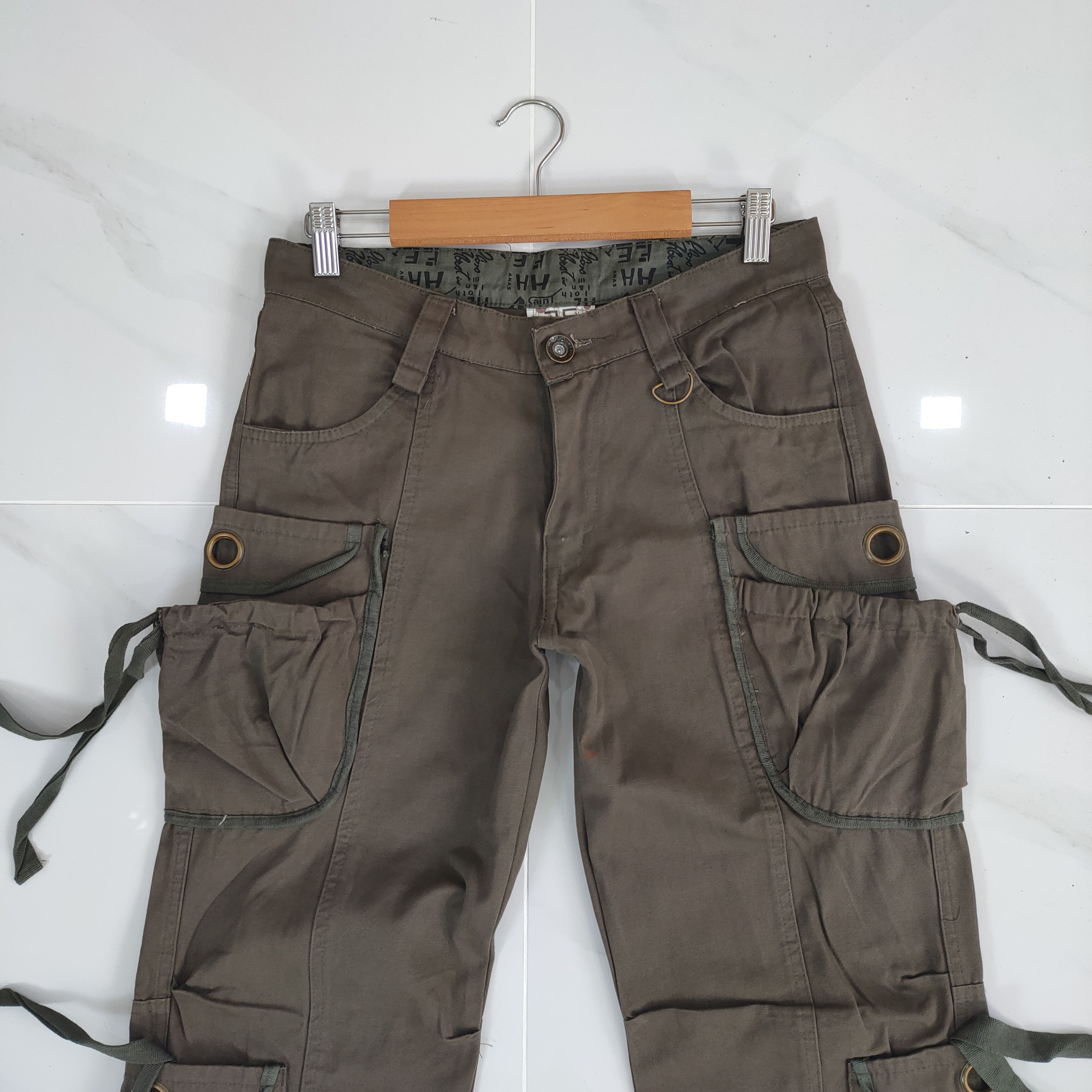 Japanese Brand VINTAGE AS BROWN BONDAGE CARGO PANTS Size US 30 / EU 46 - 2 Thumbnail