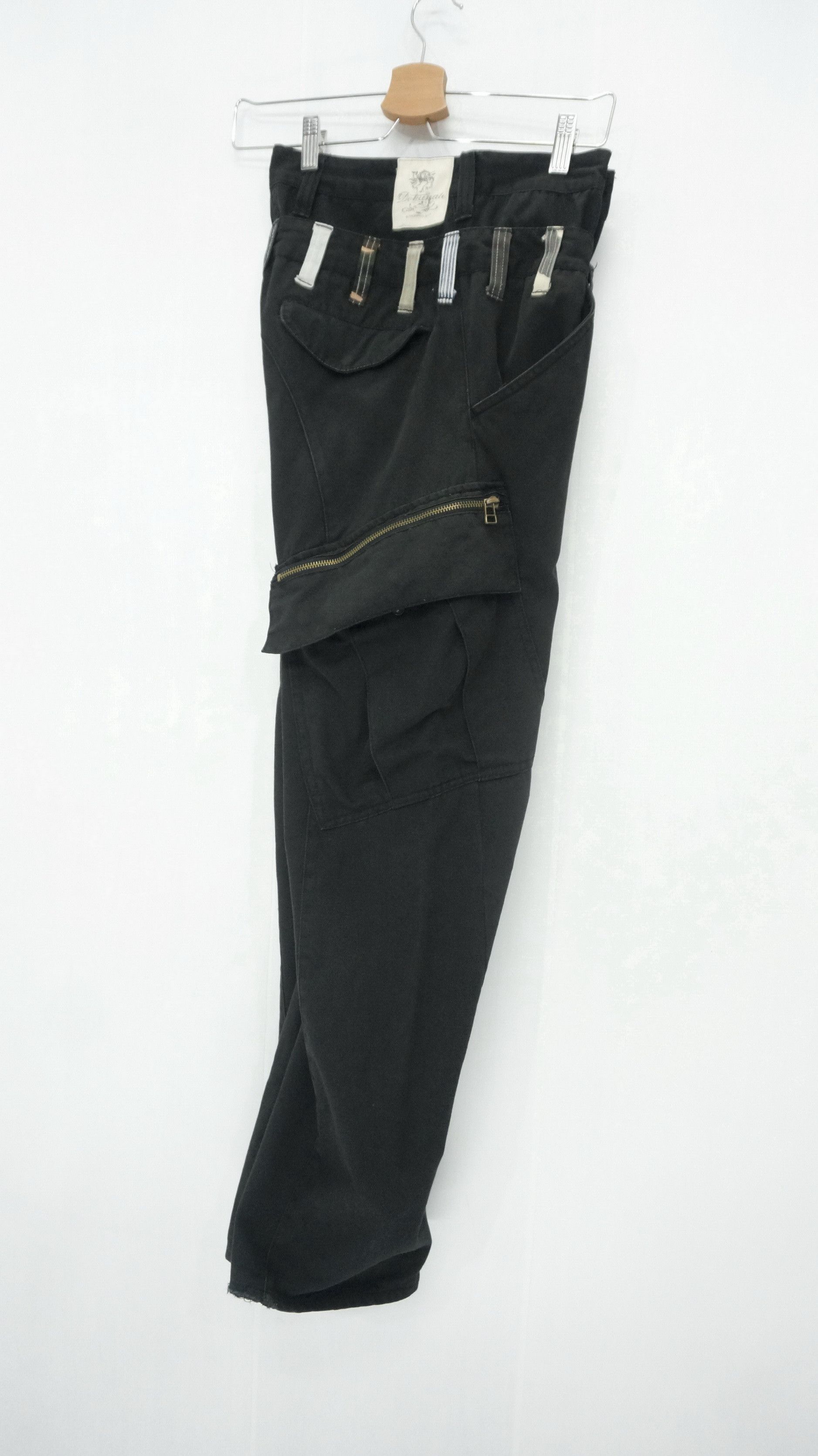 Japanese Brand DOMINATE Handcrafted Double Waist Damaged Worn Out Cargo Size US 31 - 3 Thumbnail