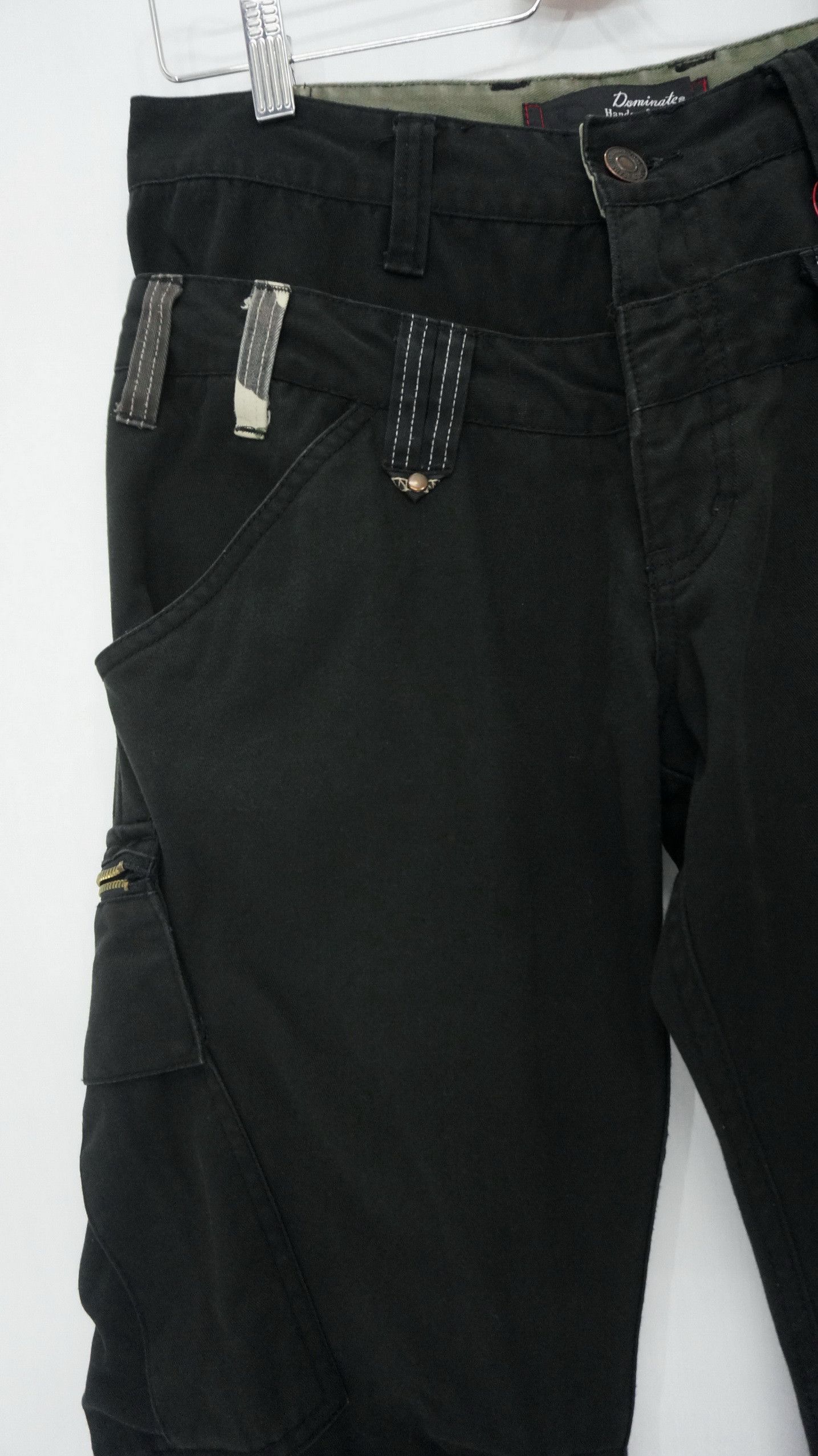 Japanese Brand DOMINATE Handcrafted Double Waist Damaged Worn Out Cargo Size US 31 - 5 Thumbnail