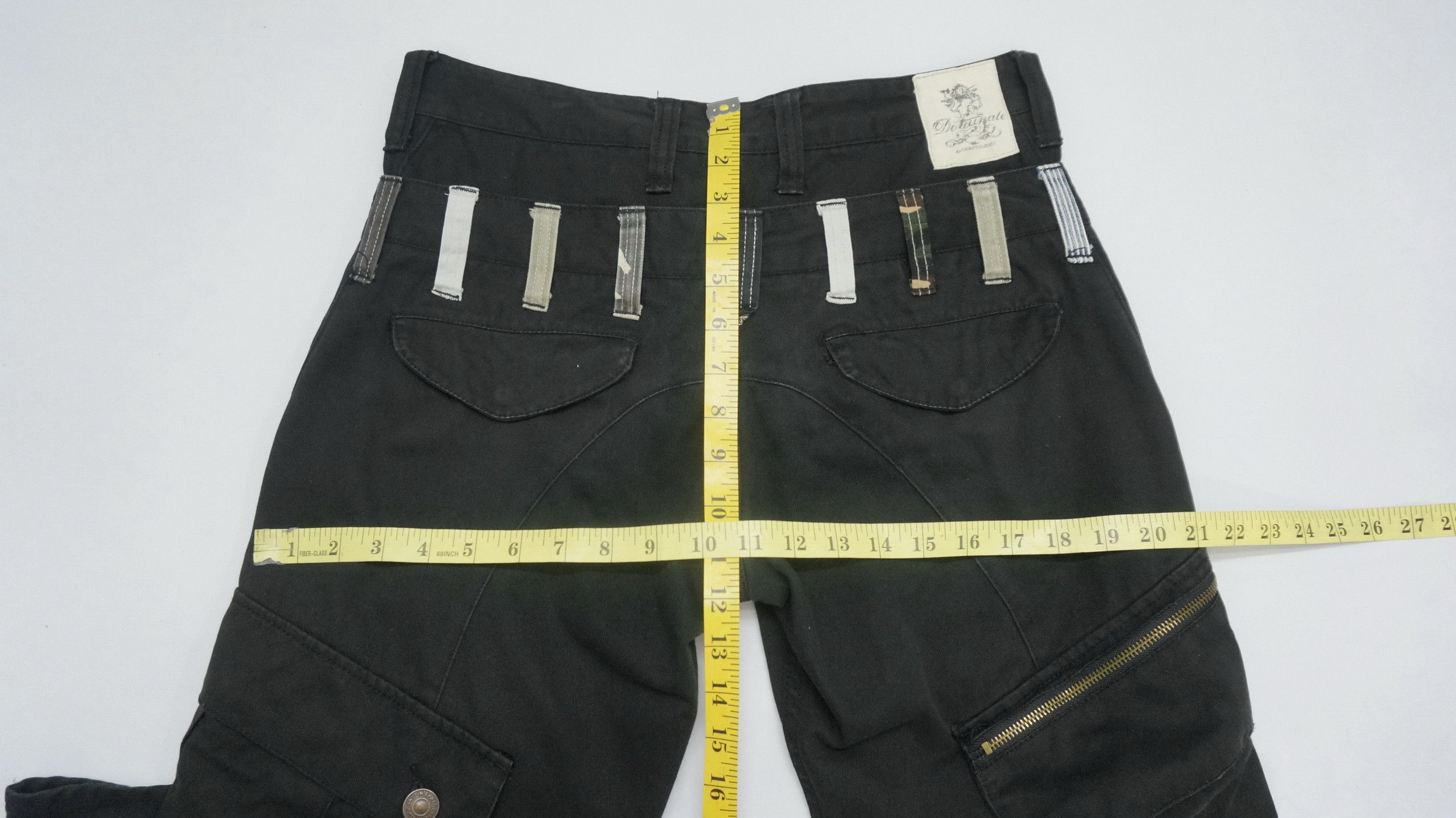 Japanese Brand DOMINATE Handcrafted Double Waist Damaged Worn Out Cargo Size US 31 - 17 Thumbnail