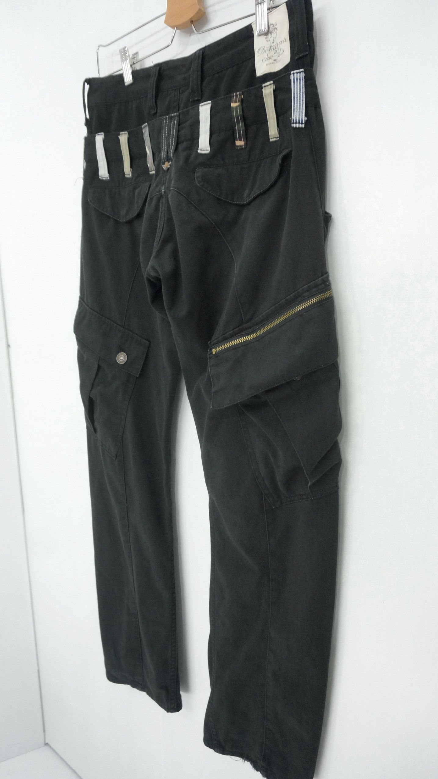 Japanese Brand DOMINATE Handcrafted Double Waist Damaged Worn Out Cargo Size US 31 - 4 Thumbnail