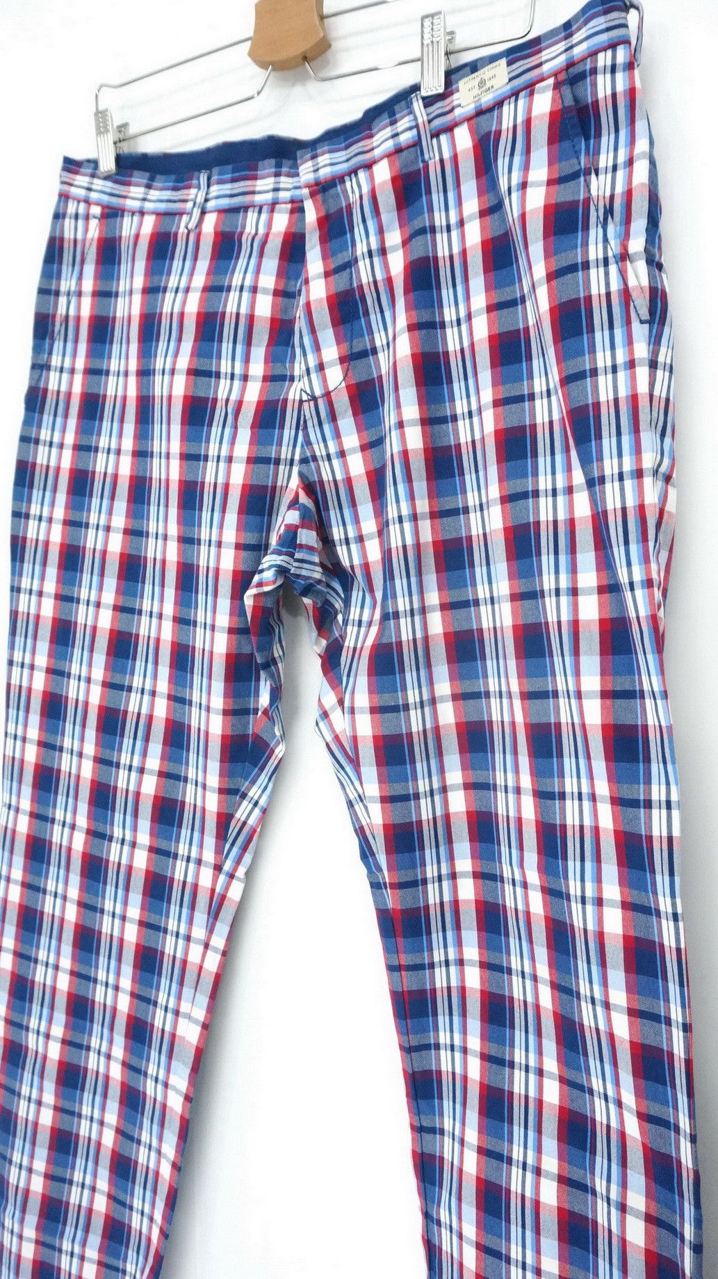 image of Tommy Hilfiger Mercer Chino Straight Fit Nice Tartan Pants, Men's (Size 36)