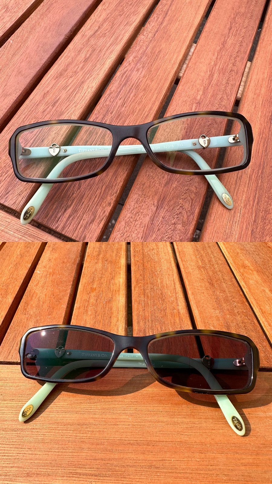 Tiffany & Co. × Vintage Rare Tiffany & Co Metal Heart Gold Logo Glasses photochromic Size ONE SIZE - 2 Thumbnail
