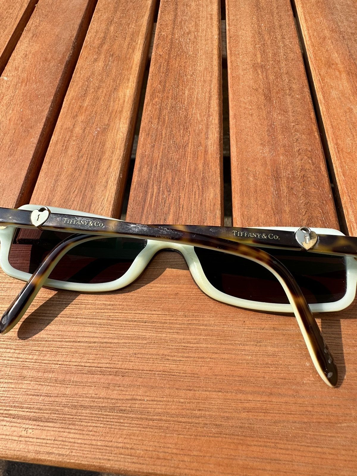 Tiffany & Co. × Vintage Rare Tiffany & Co Metal Heart Gold Logo Glasses photochromic Size ONE SIZE - 7 Thumbnail