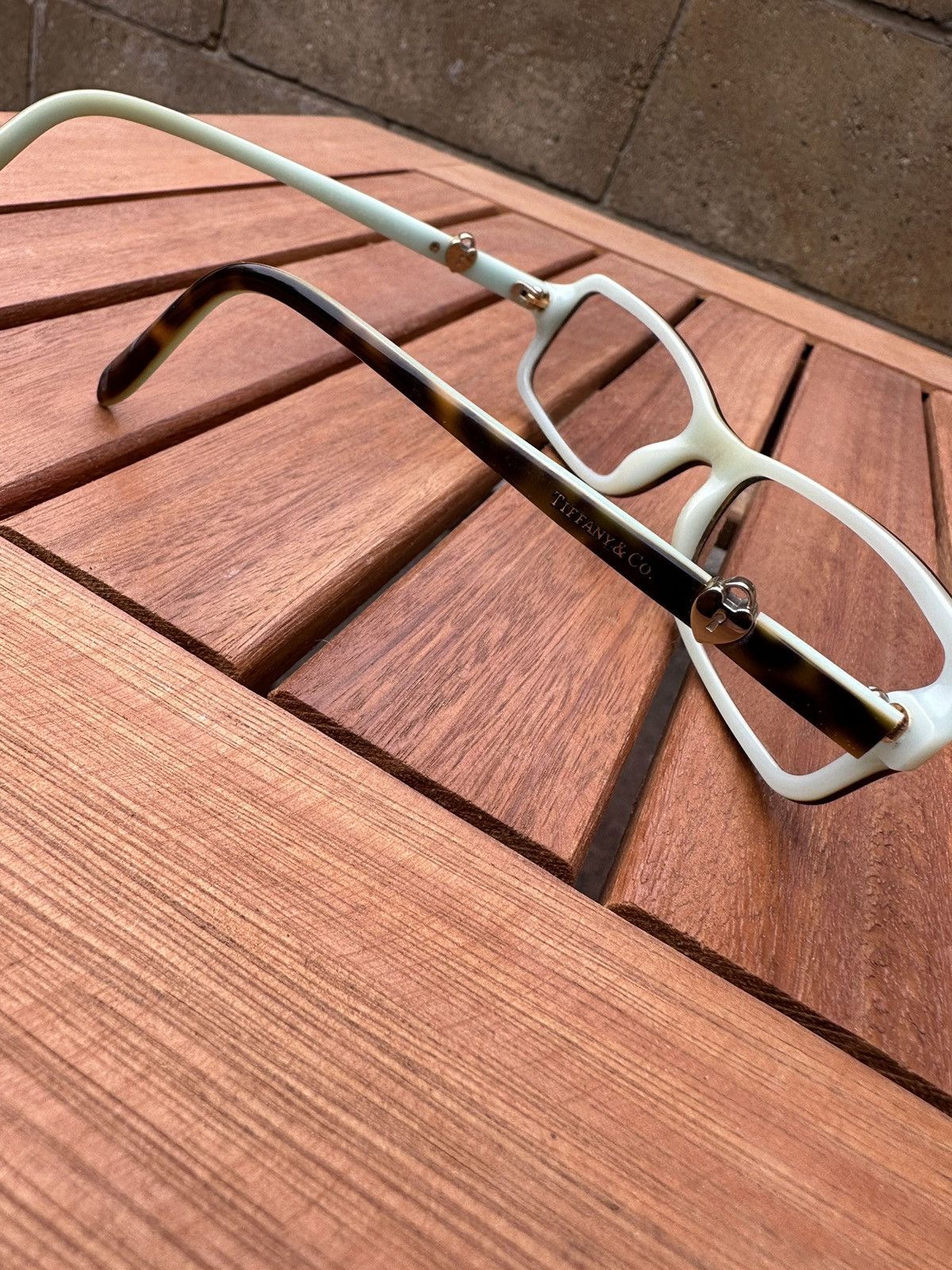 Tiffany & Co. × Vintage Rare Tiffany & Co Metal Heart Gold Logo Glasses photochromic Size ONE SIZE - 5 Thumbnail