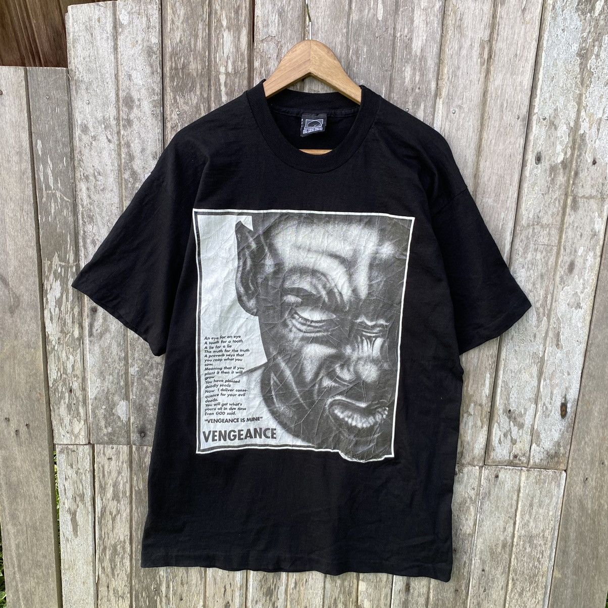 Vintage 💥SICK💥Vintage 90s Da Link Went ERD GRUNGE GRAIL OG TEE Size US XL / EU 56 / 4 - 1 Thumbnail