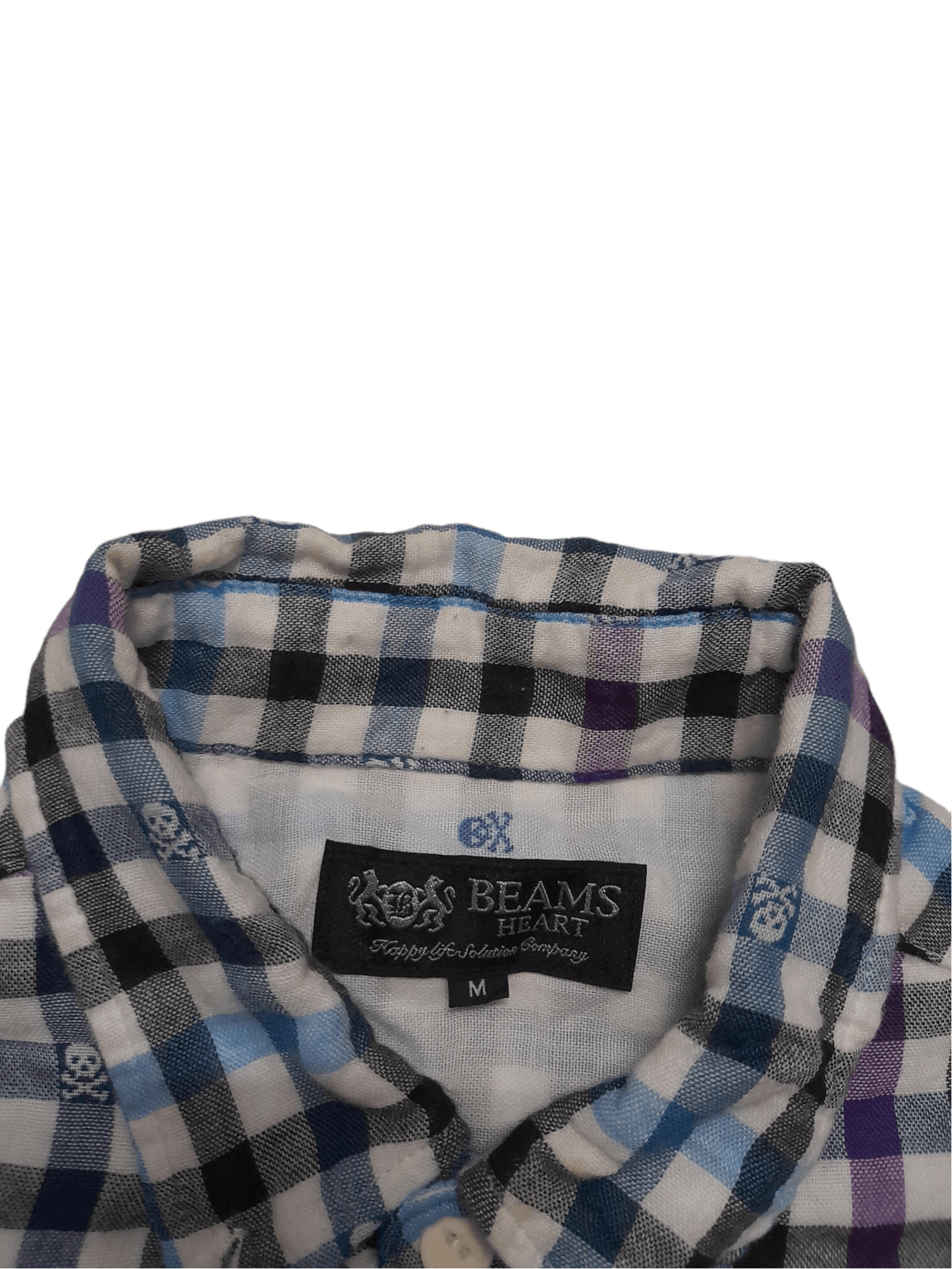 Beams Plus Beams Japan Skull 2 Layer Shirt (E170) Size US M / EU 48-50 / 2 - 3 Thumbnail