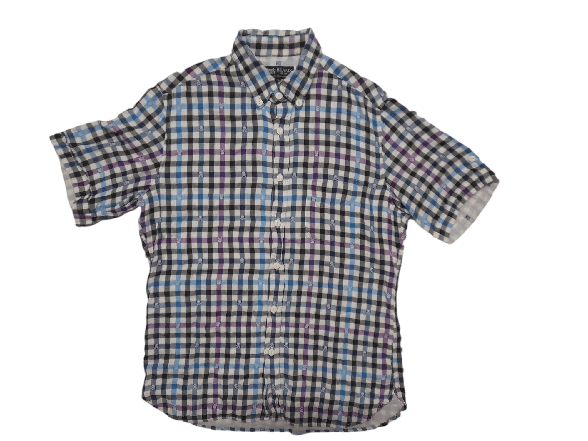 Beams Plus Beams Japan Skull 2 Layer Shirt (E170) Size US M / EU 48-50 / 2 - 1 Thumbnail