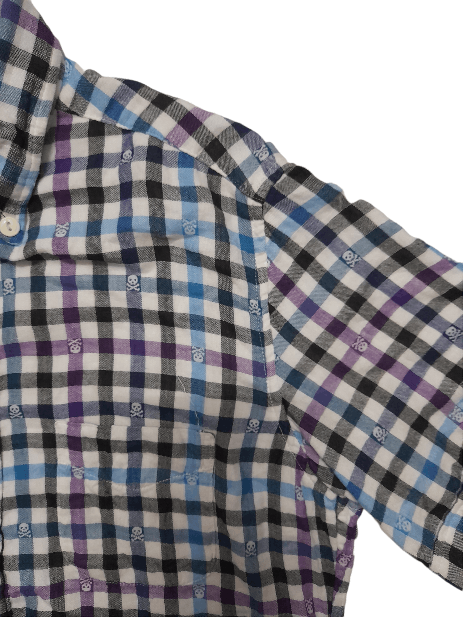 Beams Plus Beams Japan Skull 2 Layer Shirt (E170) Size US M / EU 48-50 / 2 - 4 Thumbnail