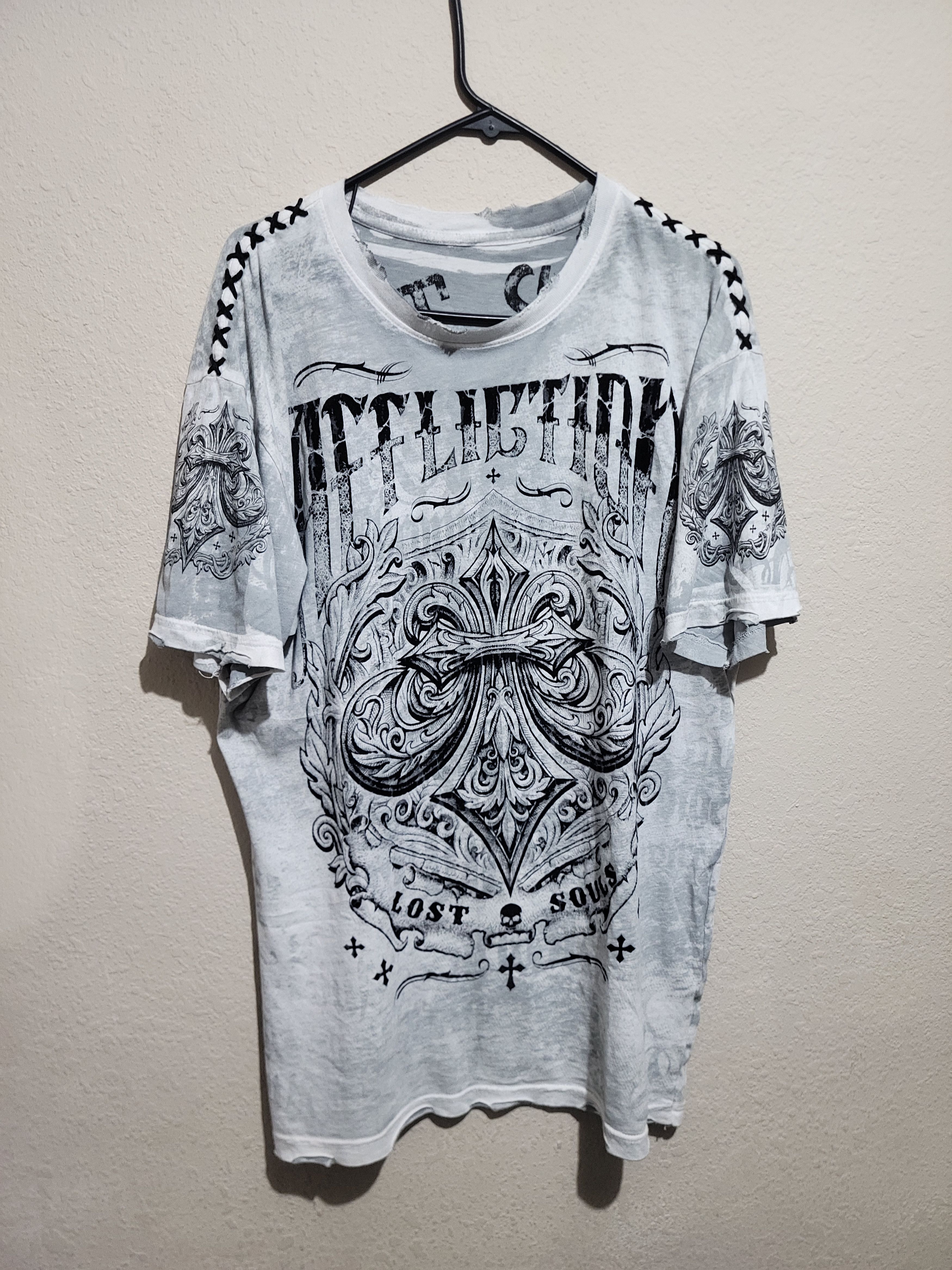 Affliction Vintage y2k Affliction T Shirt Size US XL / EU 56 / 4 - 1 Thumbnail