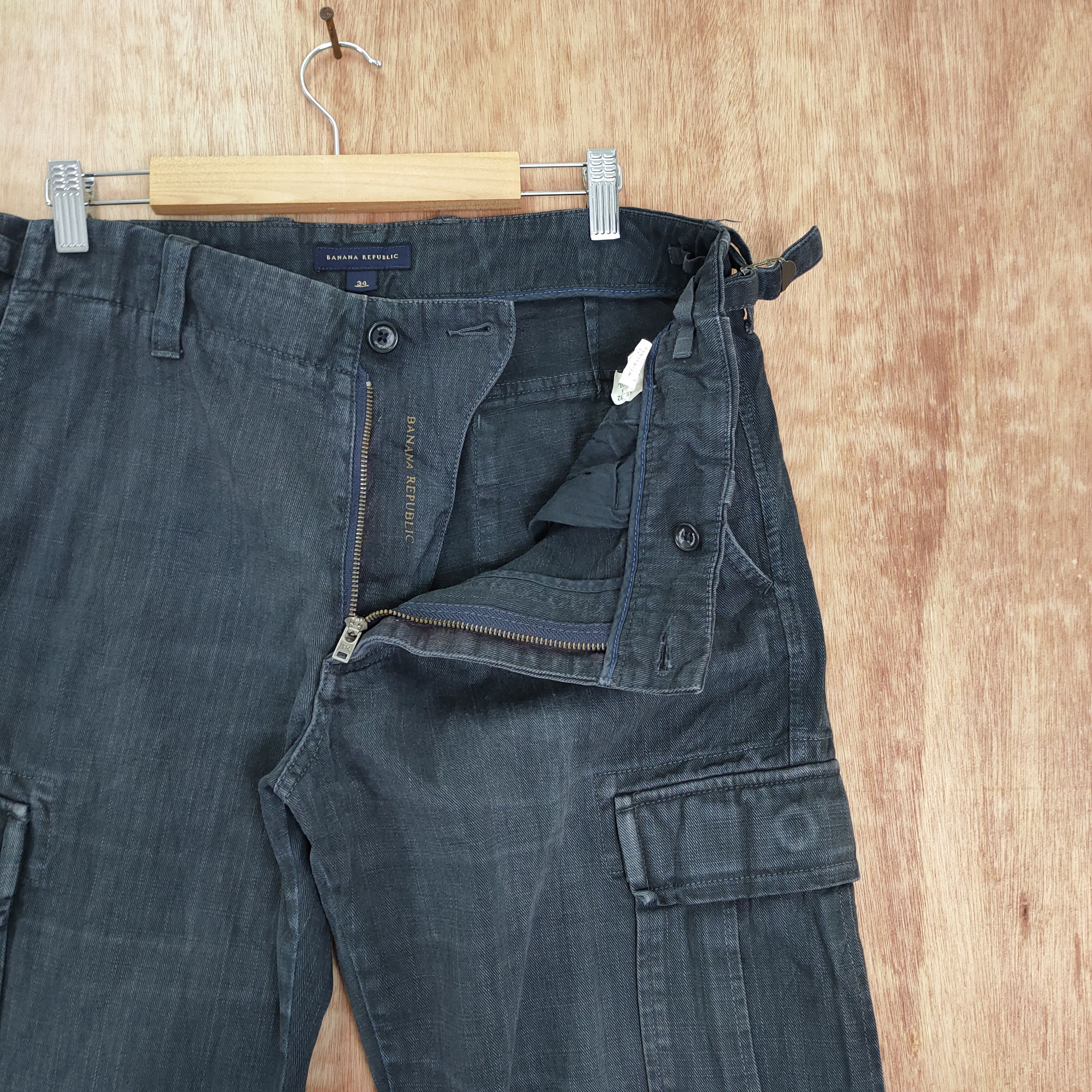 Vintage VINTAGE JAPANESE BLACK CARGO PANTS Size US 34 / EU 50 - 7 Thumbnail