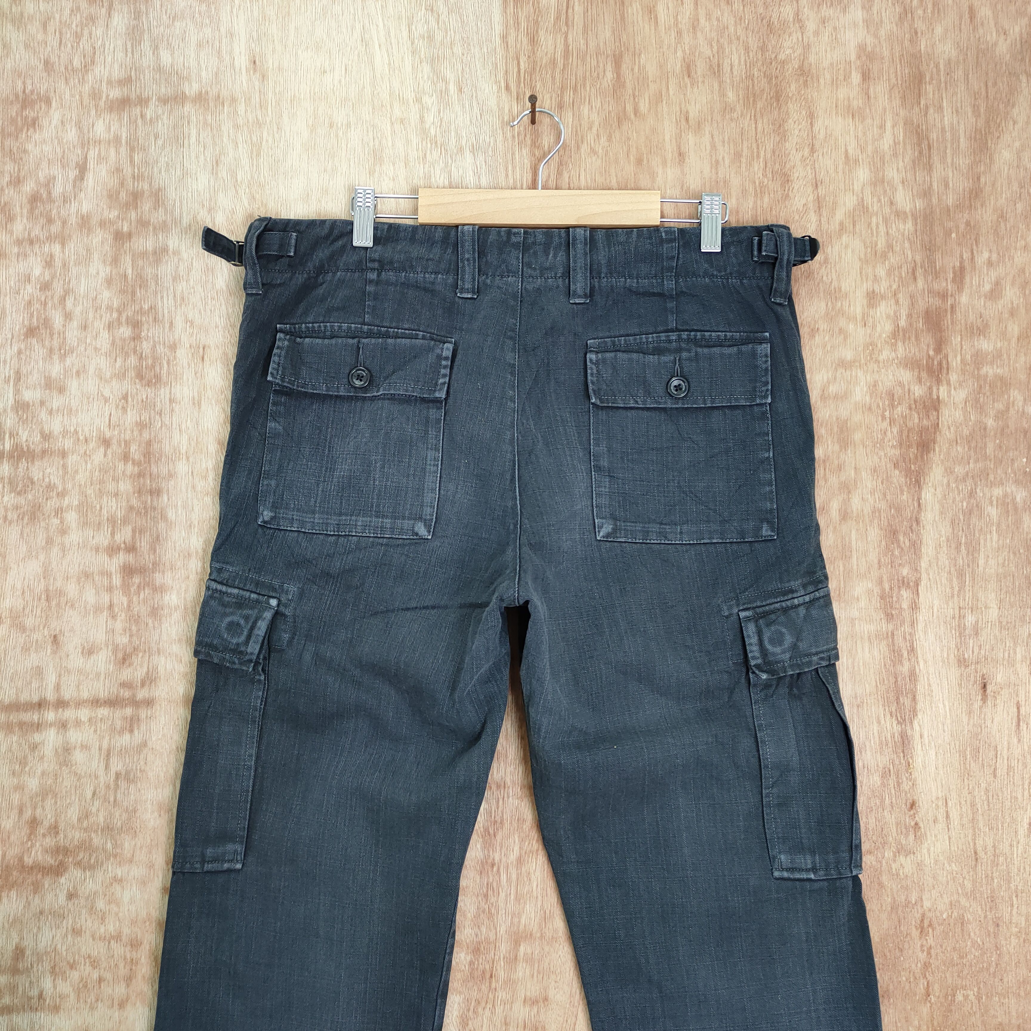 Vintage VINTAGE JAPANESE BLACK CARGO PANTS Size US 34 / EU 50 - 10 Thumbnail