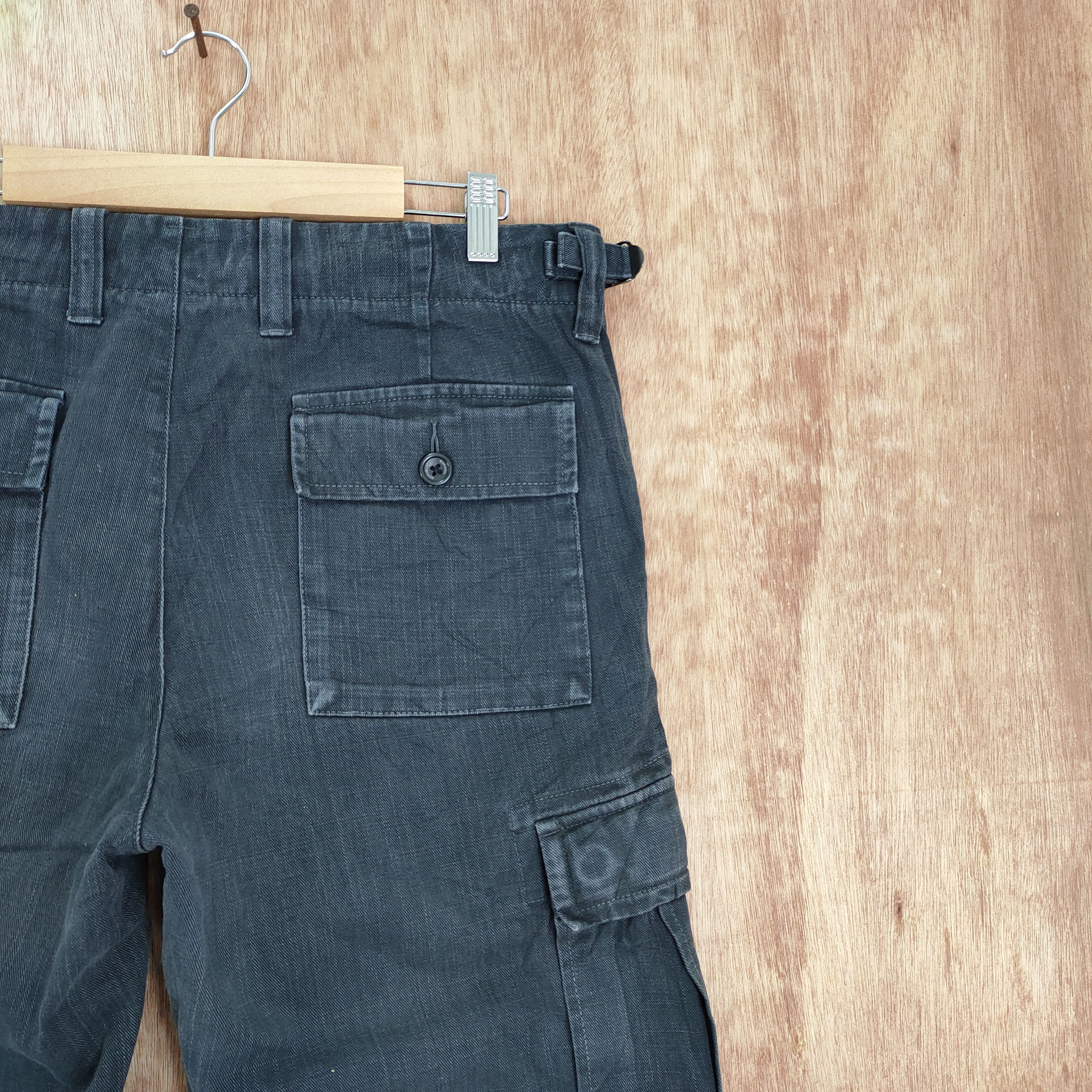 Vintage VINTAGE JAPANESE BLACK CARGO PANTS Size US 34 / EU 50 - 12 Thumbnail