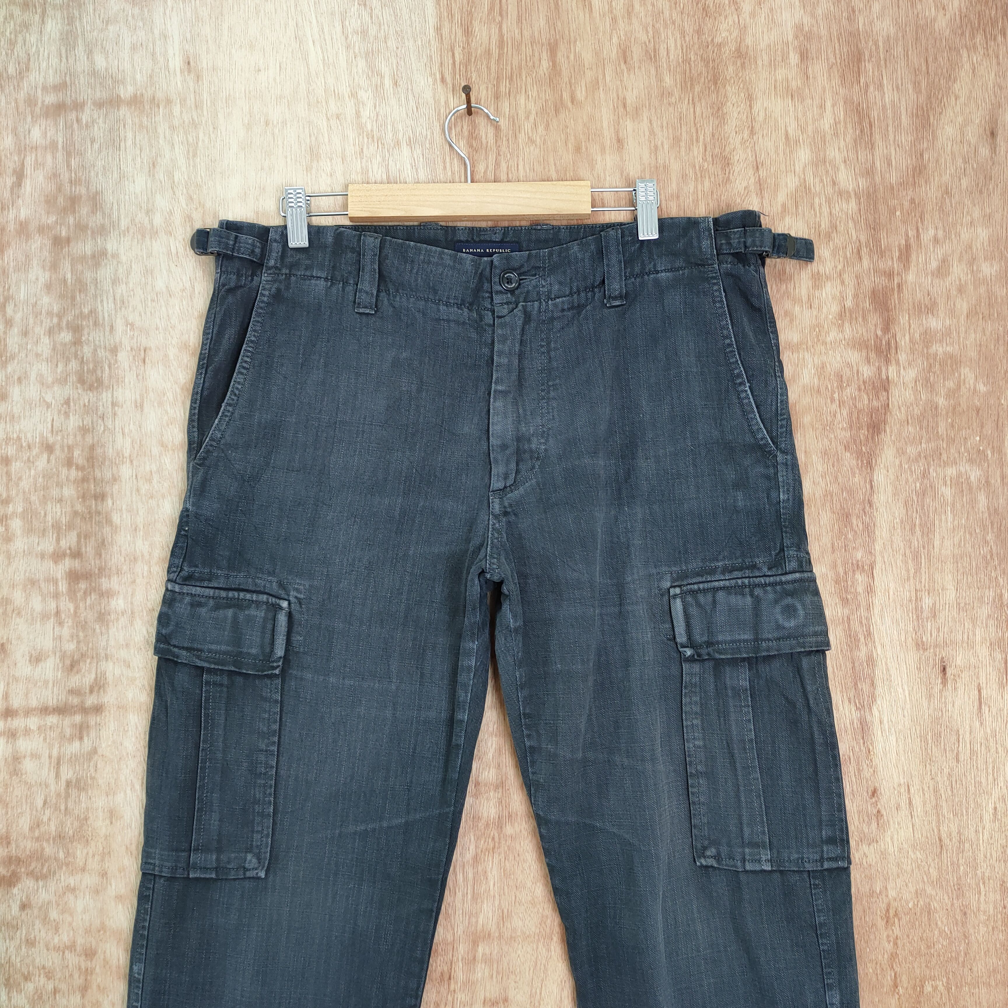 Vintage VINTAGE JAPANESE BLACK CARGO PANTS Size US 34 / EU 50 - 4 Thumbnail