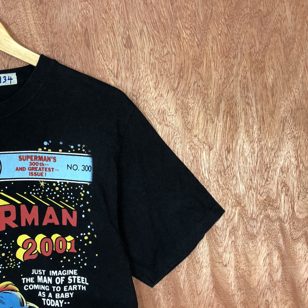 DC Comics DLL Superman vintage cartoon Black Short Sleeve Tshirt #2134 Size US M / EU 48-50 / 2 - 4 Thumbnail