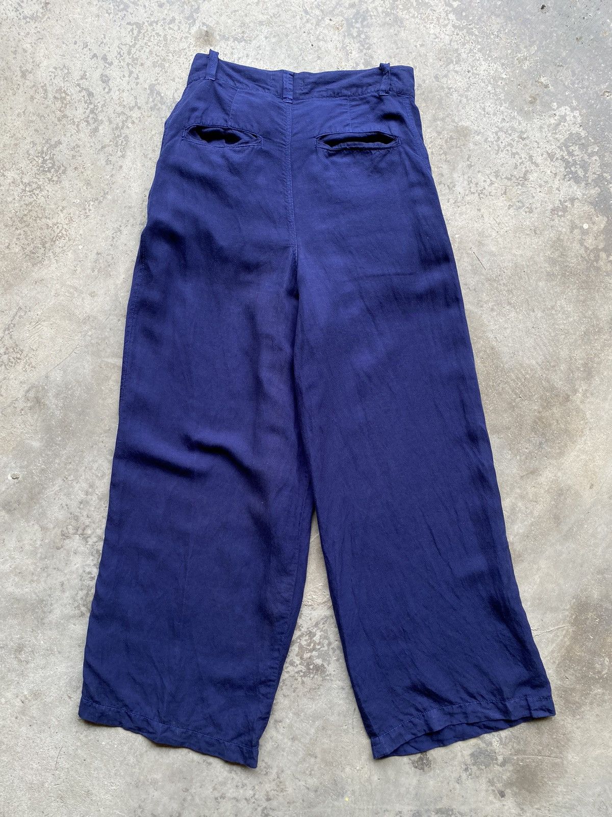 CABANE de ZUCCa 💥ZUCCA by Issey Miyake “Asymmetrical” Baggy Rare Design Pant Size US 30 / EU 46 - 15 Thumbnail